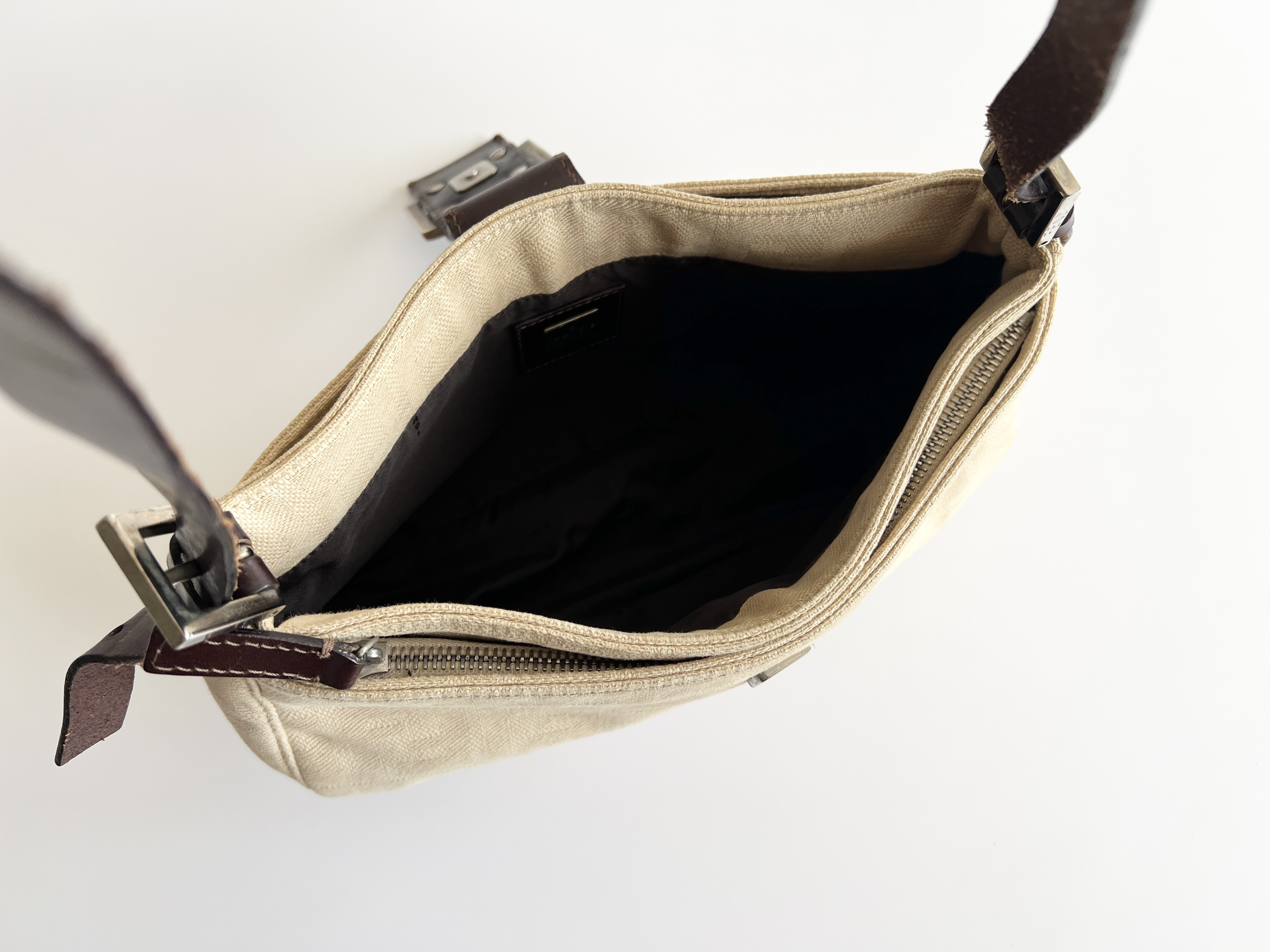 Mamma Bucket Zucca Leather Canvas Shoulder Bag One Shoulder Bag — view 5
