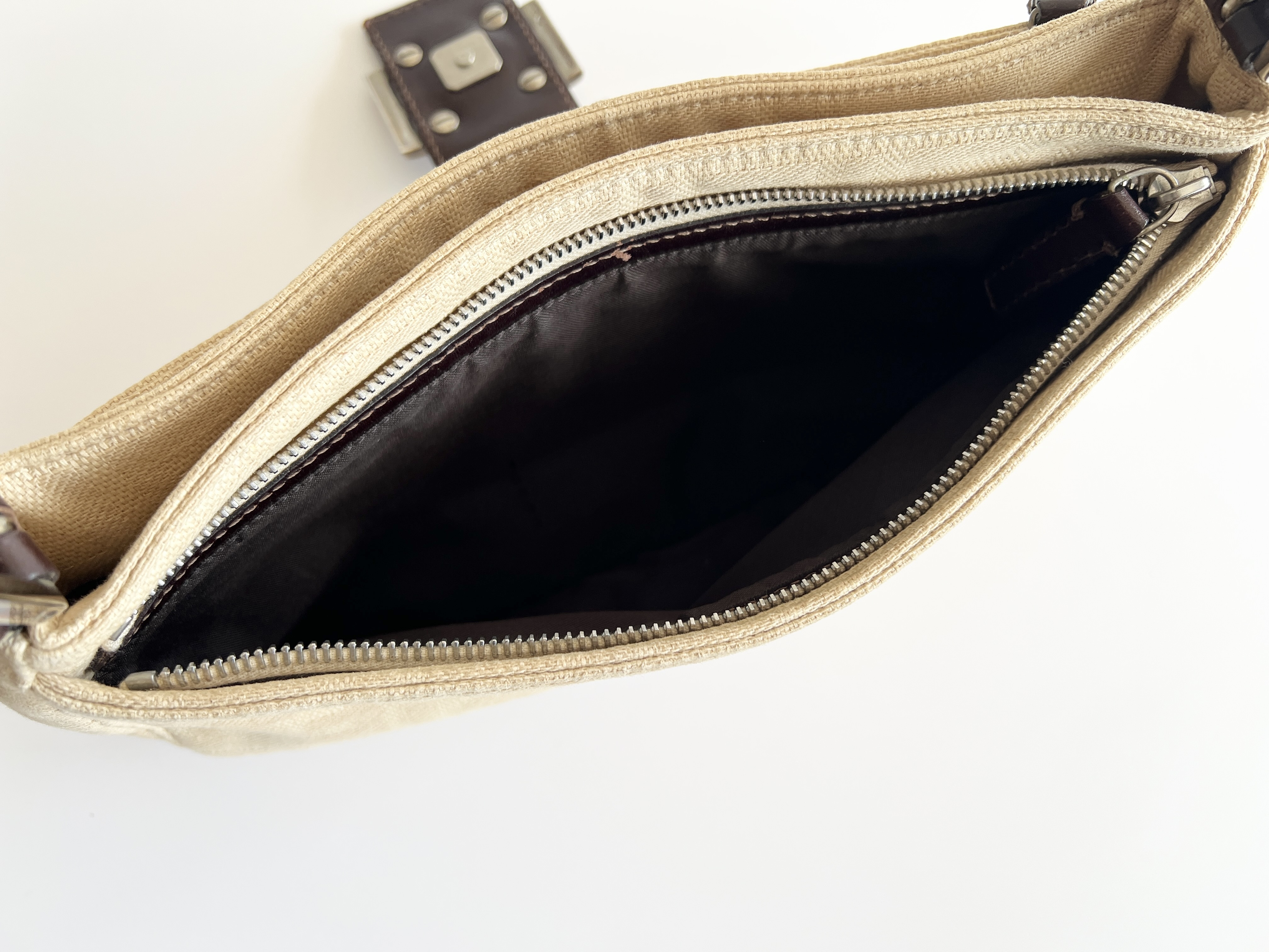 Mamma Bucket Zucca Leather Canvas Shoulder Bag One Shoulder Bag — view 9