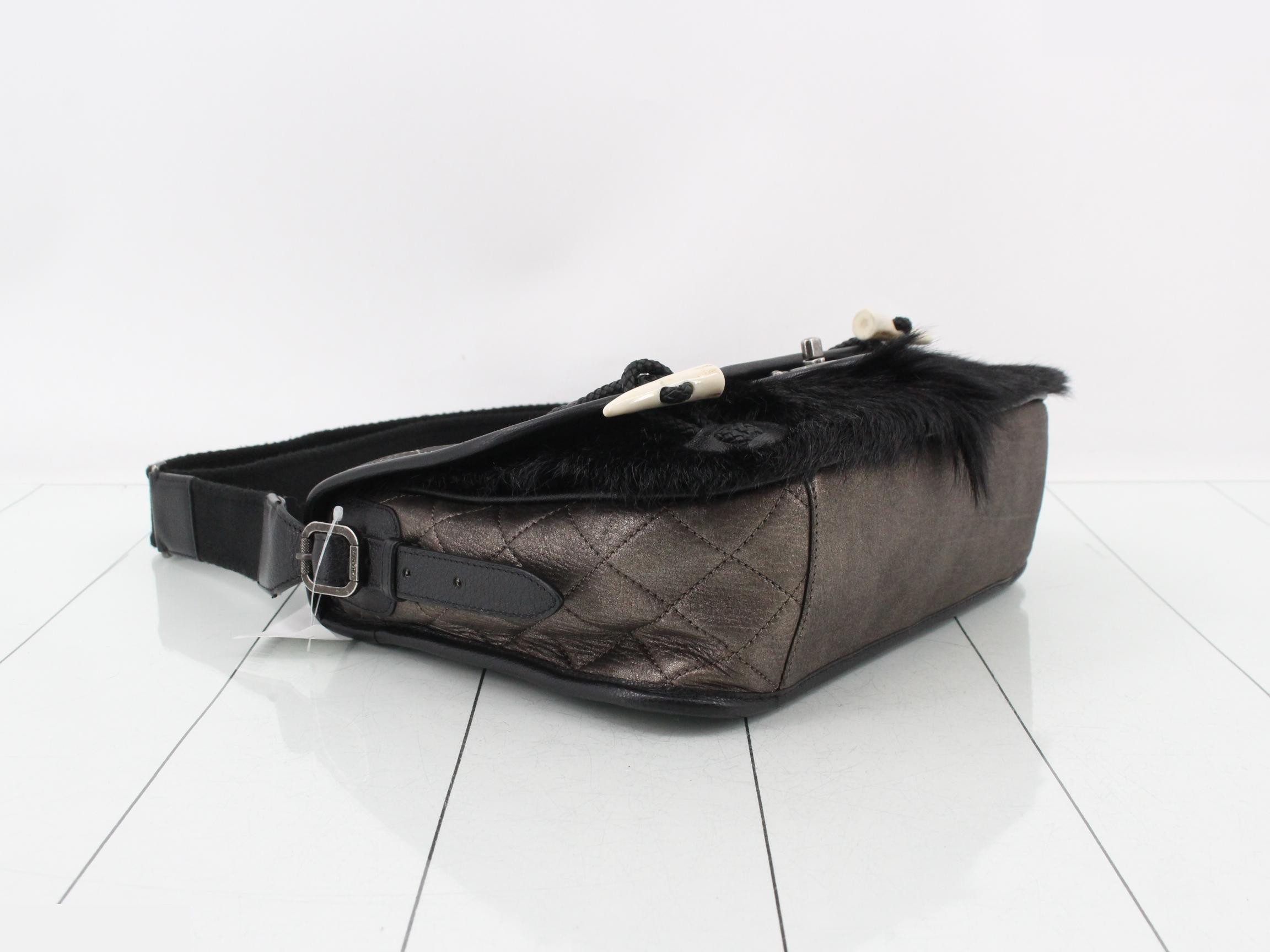Leather and fur 2-way hand — view 5