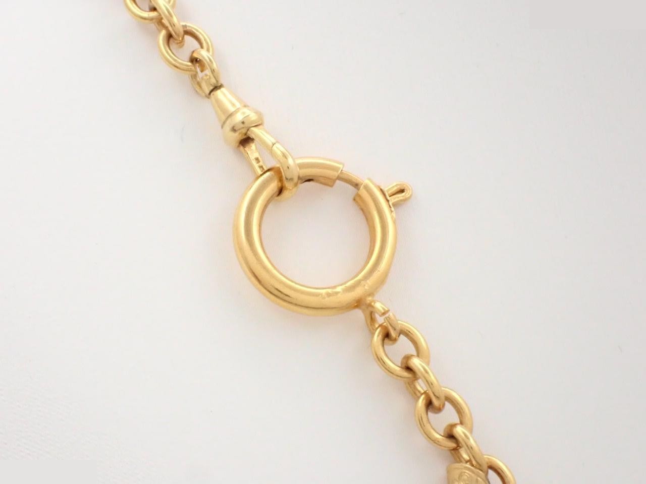Other line: Precious metal necklace, total length approximately 90 cm. — view 2
