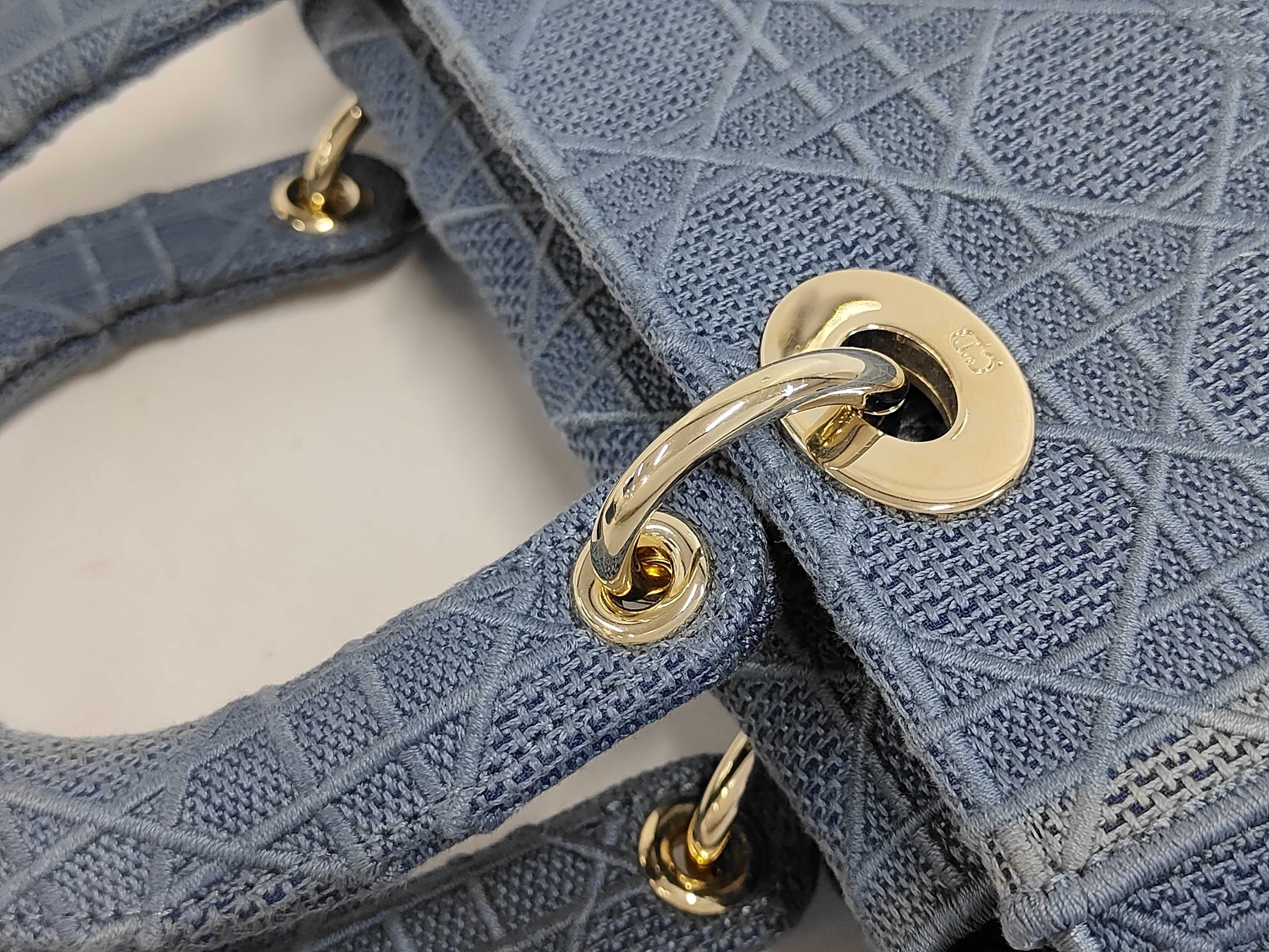 Lady D-Lite Medium Cannage 2-Way Handbag — view 6