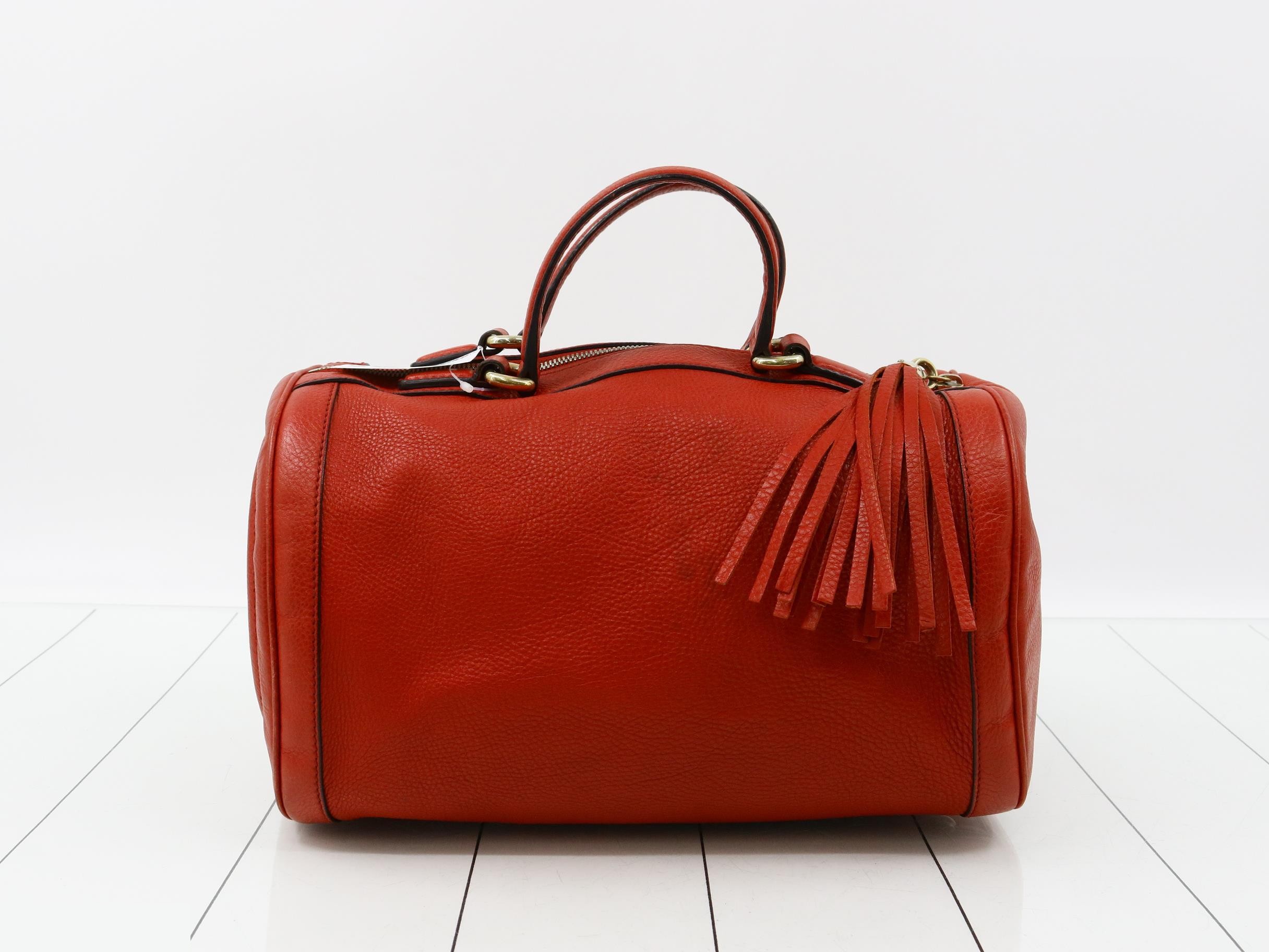 Soho Boston Bag, Red, 282302, 493075 — view 2