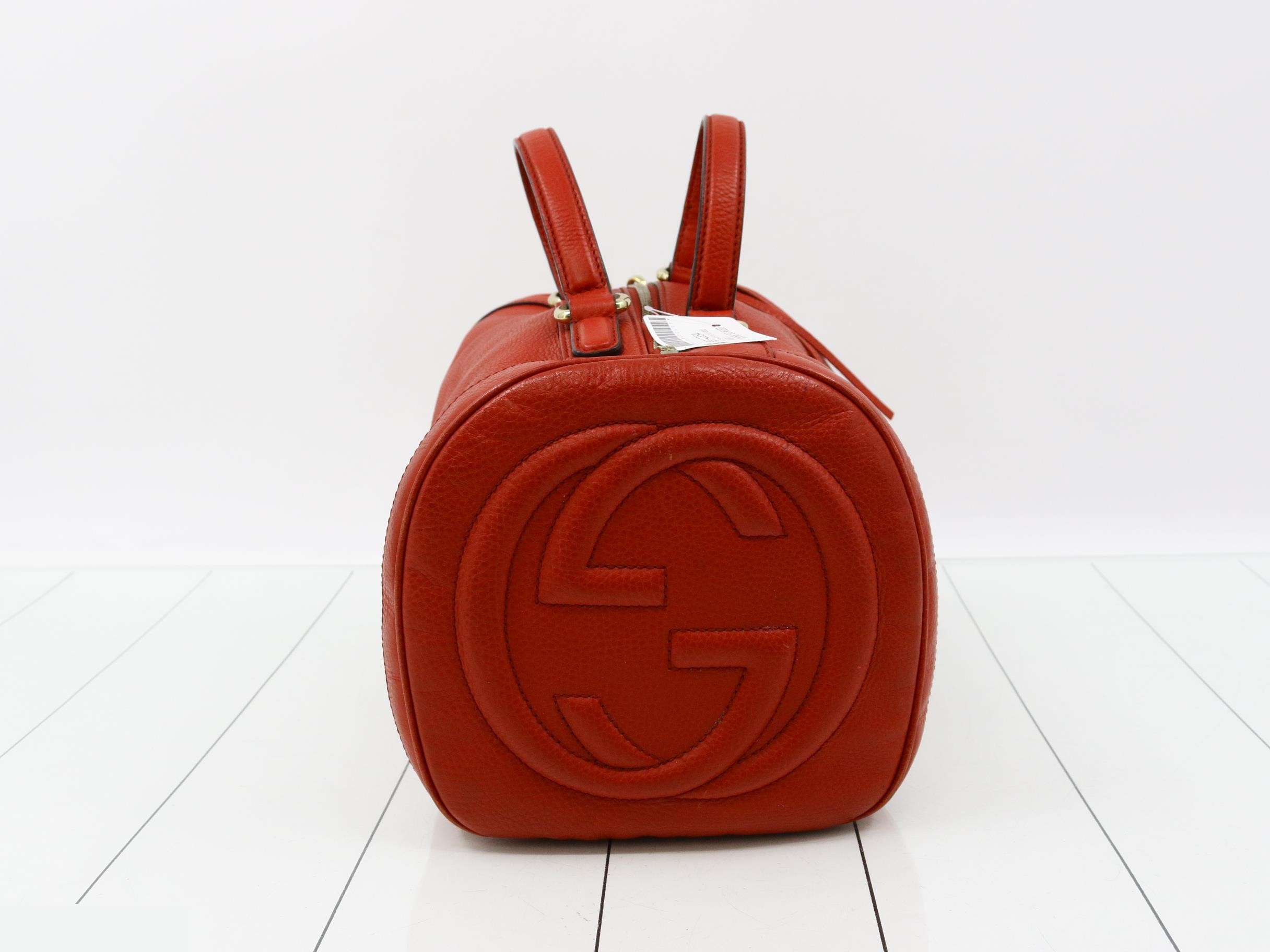 Soho Boston Bag, Red, 282302, 493075 — view 3