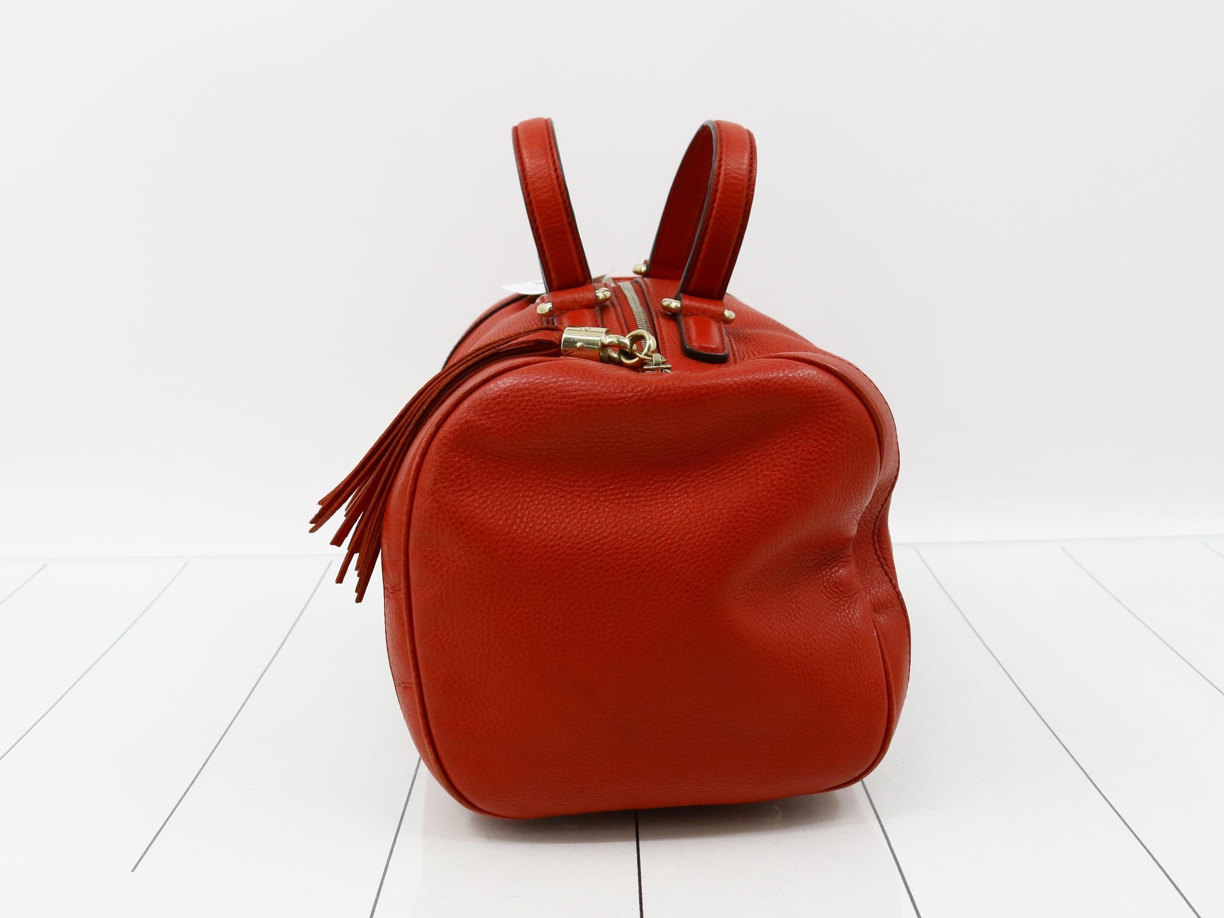 Soho Boston Bag, Red, 282302, 493075 — view 4