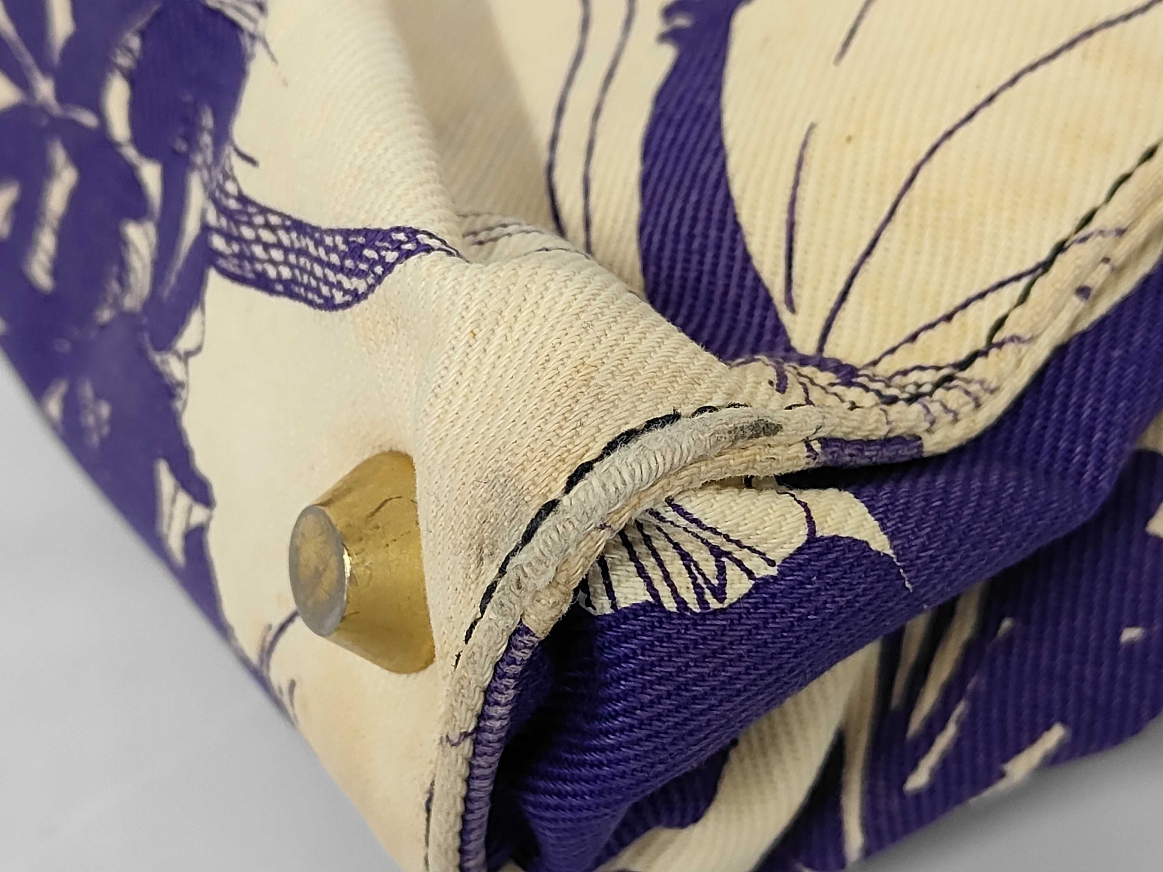 shoulder bag, flower design, purple handbag — view 6
