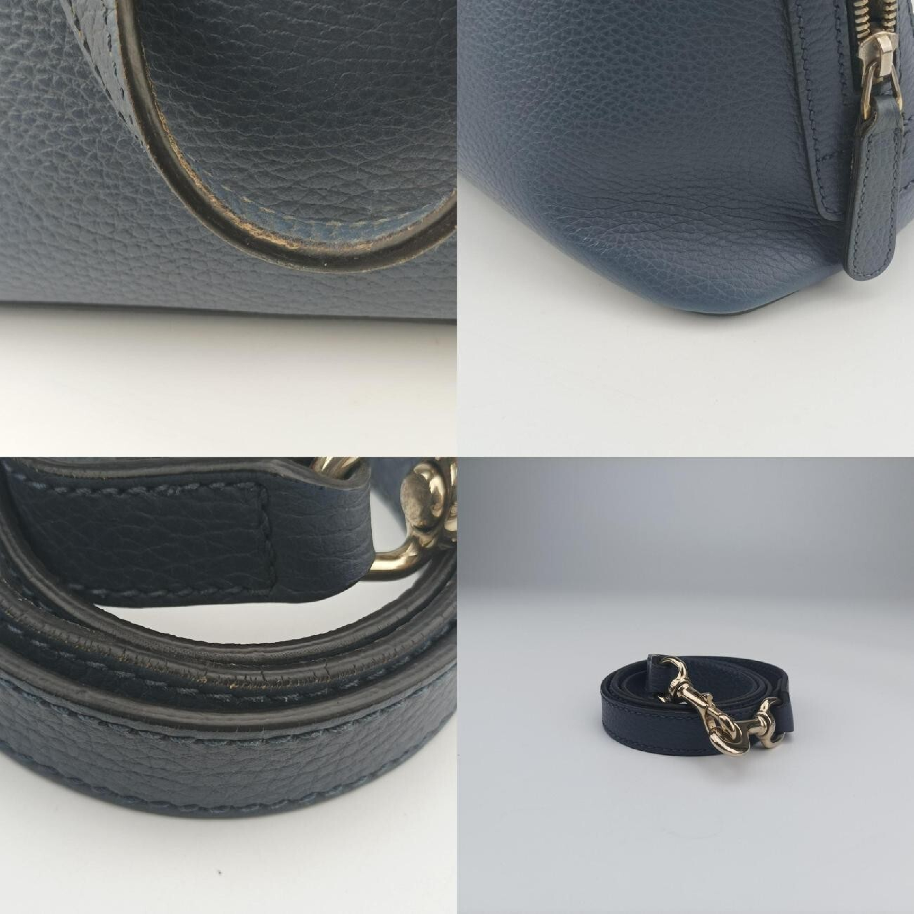 Lady Dollar Blue Leather 388560 H018618793 Shoulder Bag — view 11