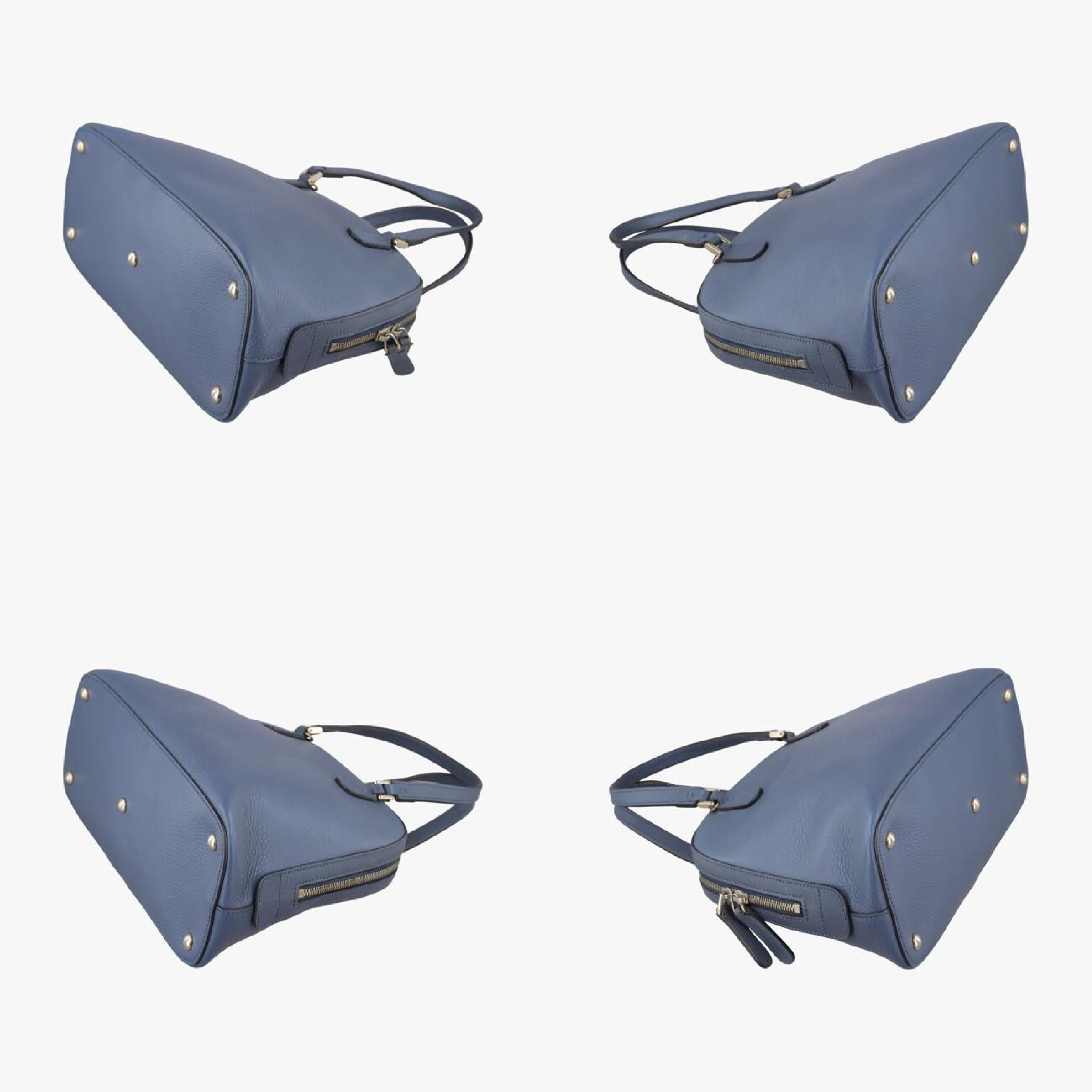 Lady Dollar Blue Leather 388560 H018618793 Shoulder Bag — view 4