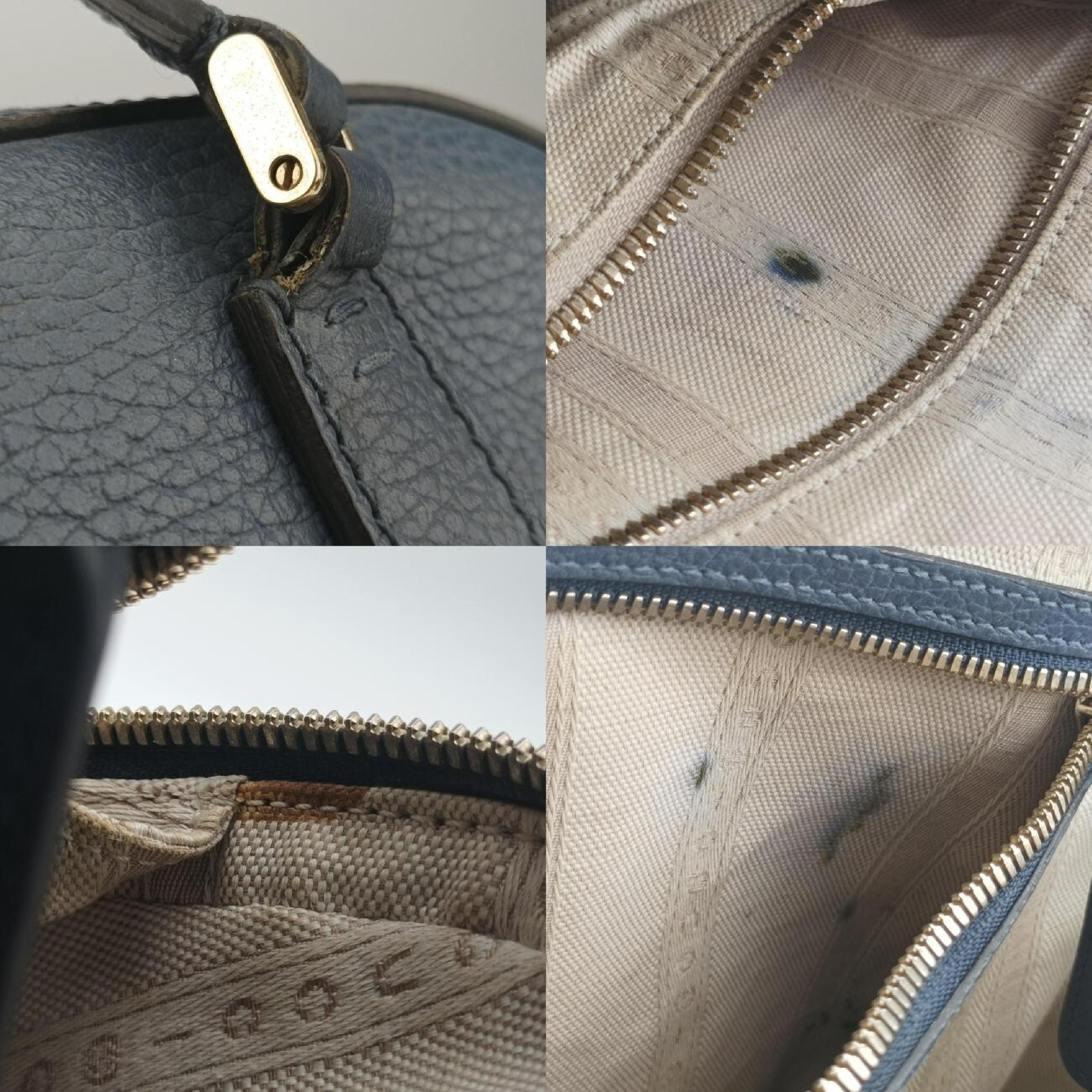 Lady Dollar Blue Leather 388560 H018618793 Shoulder Bag — view 10