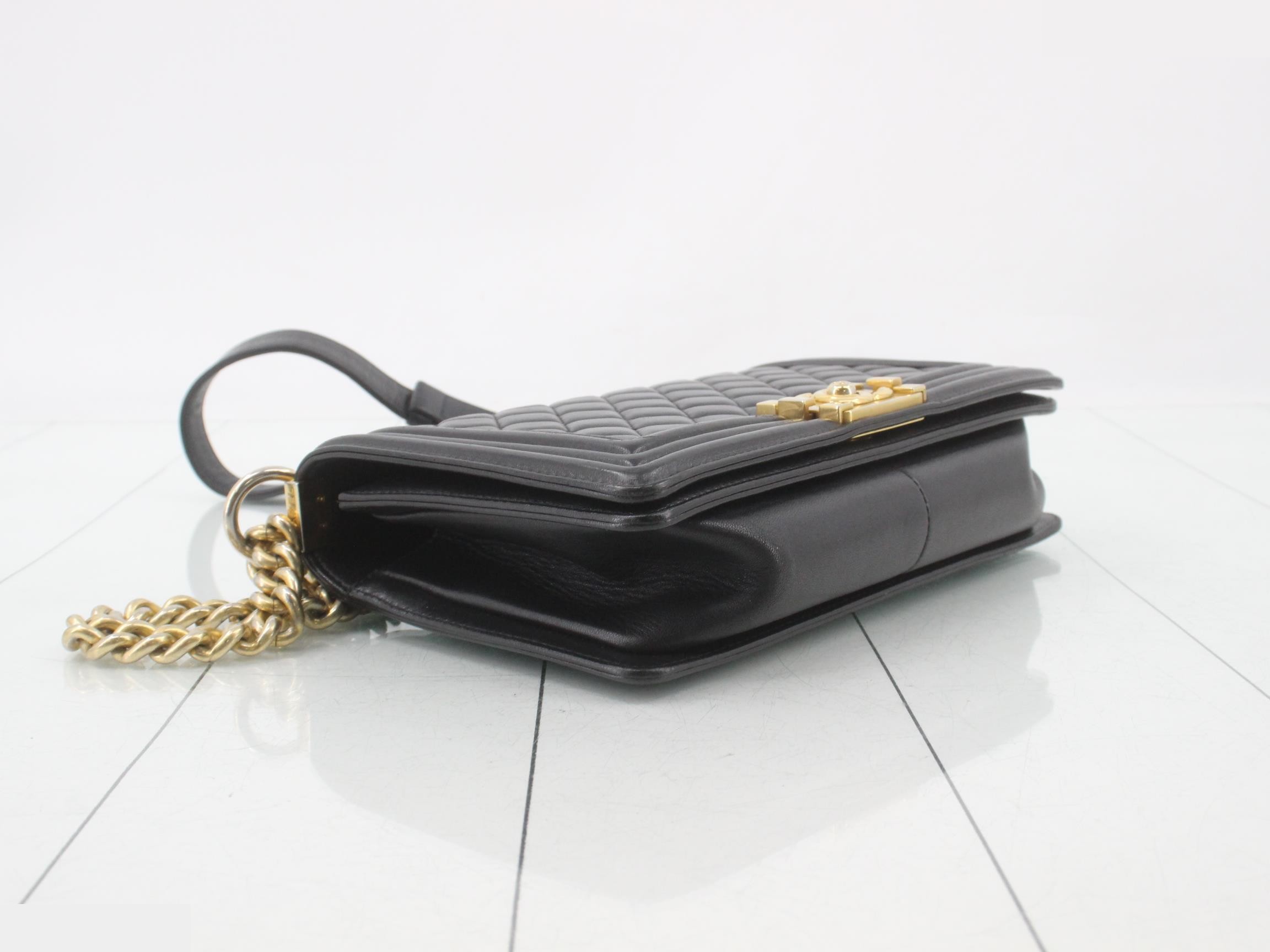 BOY CHANEL Lambskin Shoulder Bag — view 5
