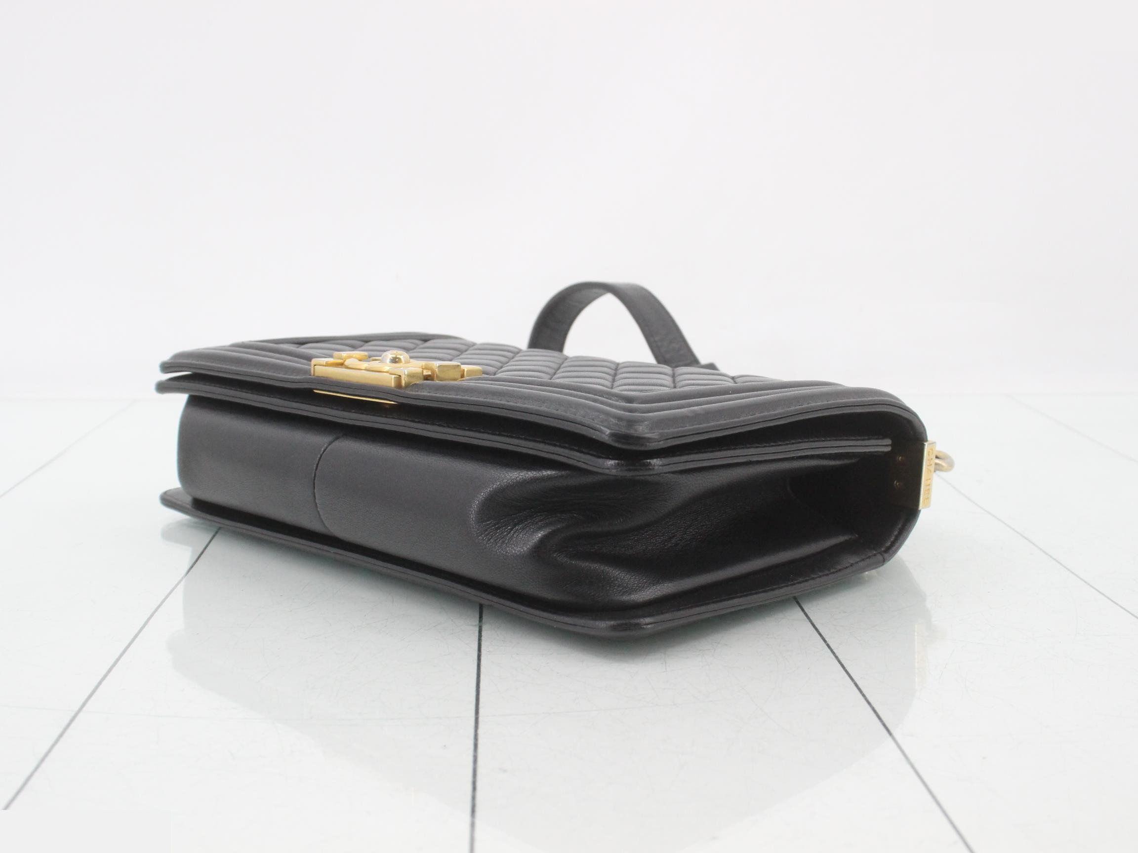 BOY CHANEL Lambskin Shoulder Bag — view 6