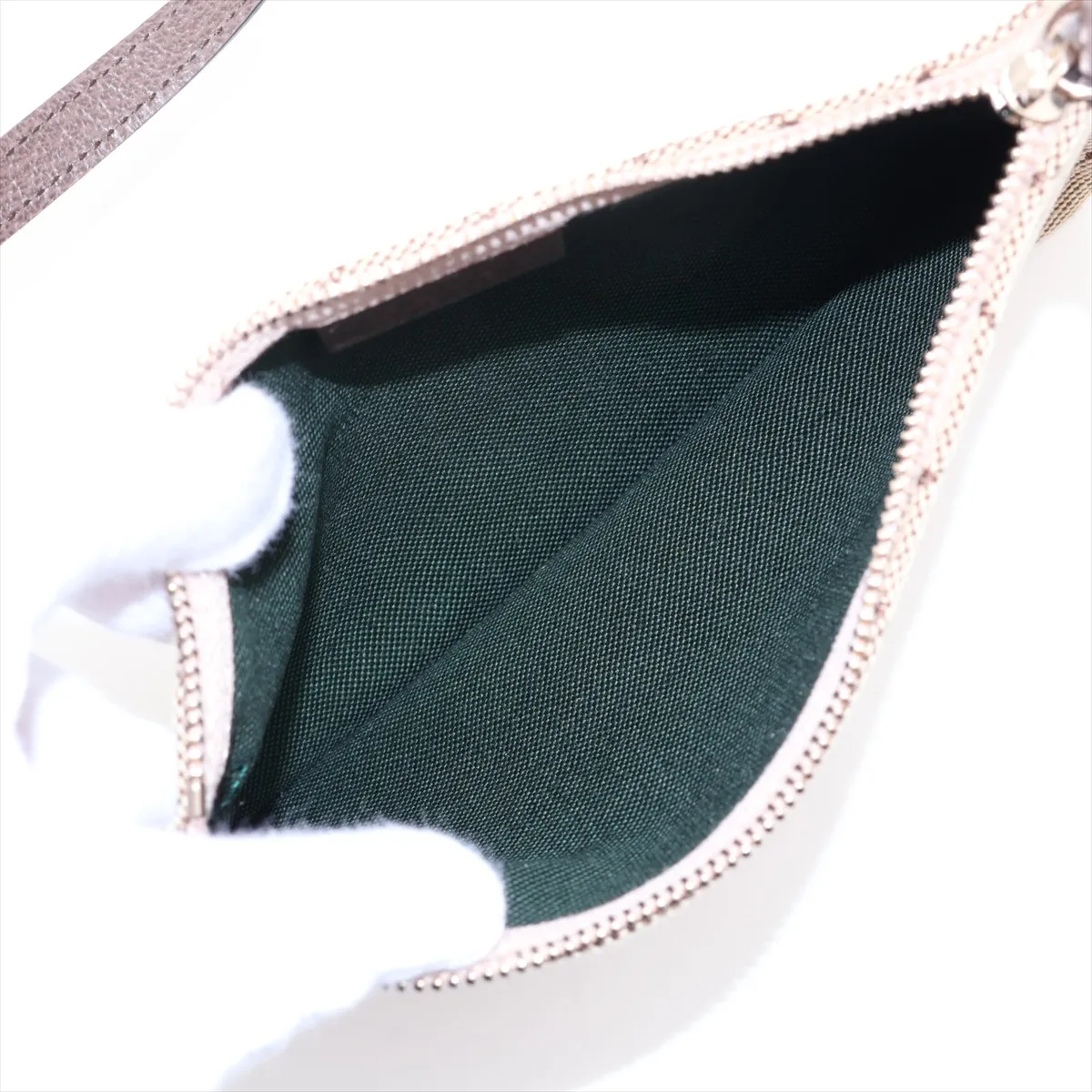 GG Canvas Ophidia Canvas x Leather Tote Bag, Beige x Brown, 853971 — view 8