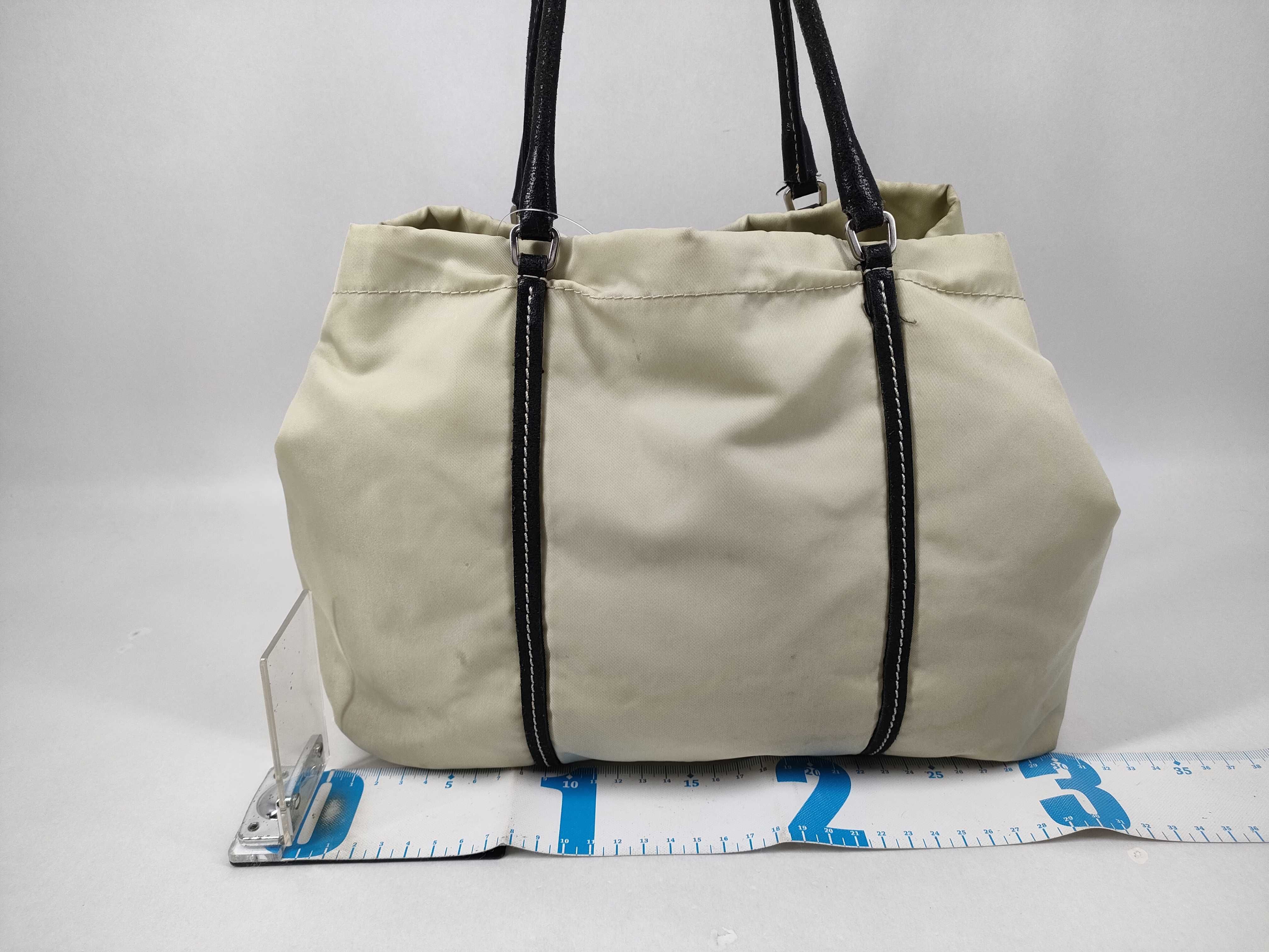 Nylon * Leather Tote Bag — view 2