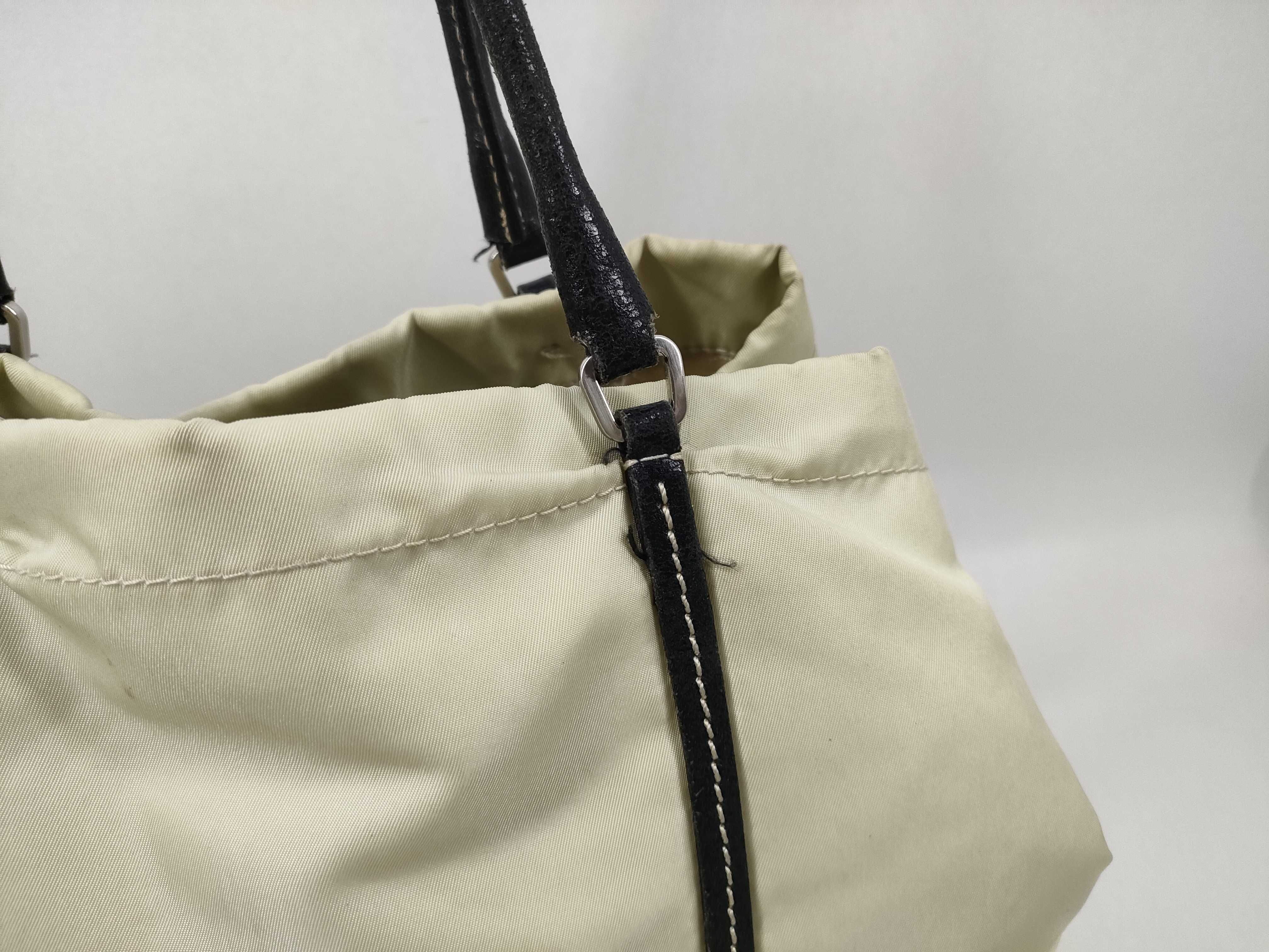Nylon * Leather Tote Bag — view 3