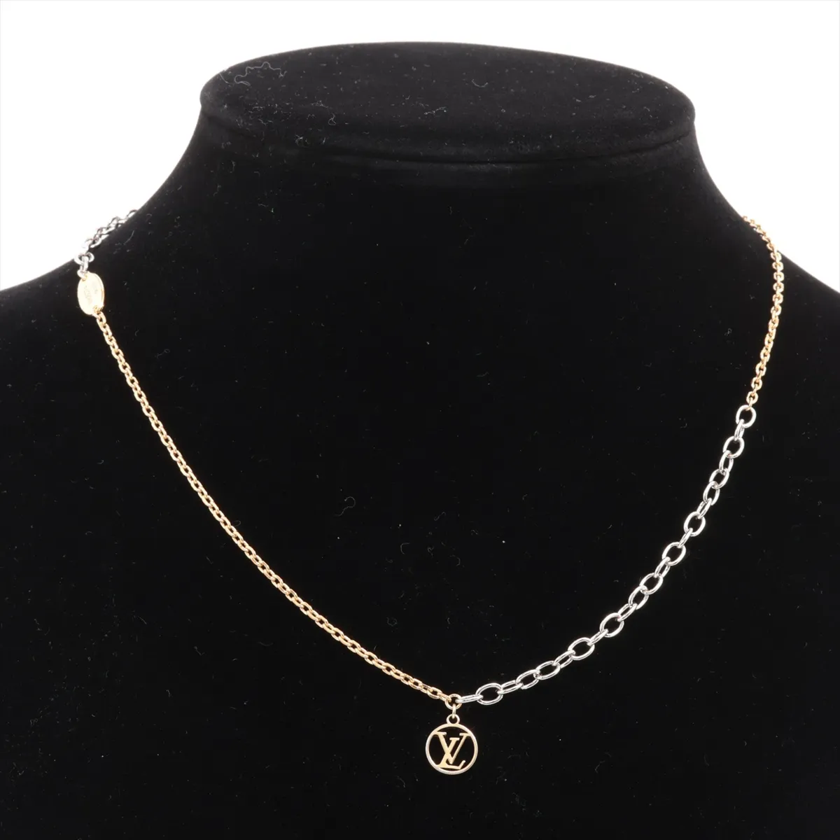 M68074 Logomania OB0155 Necklace GP Gold x Silver — view 5