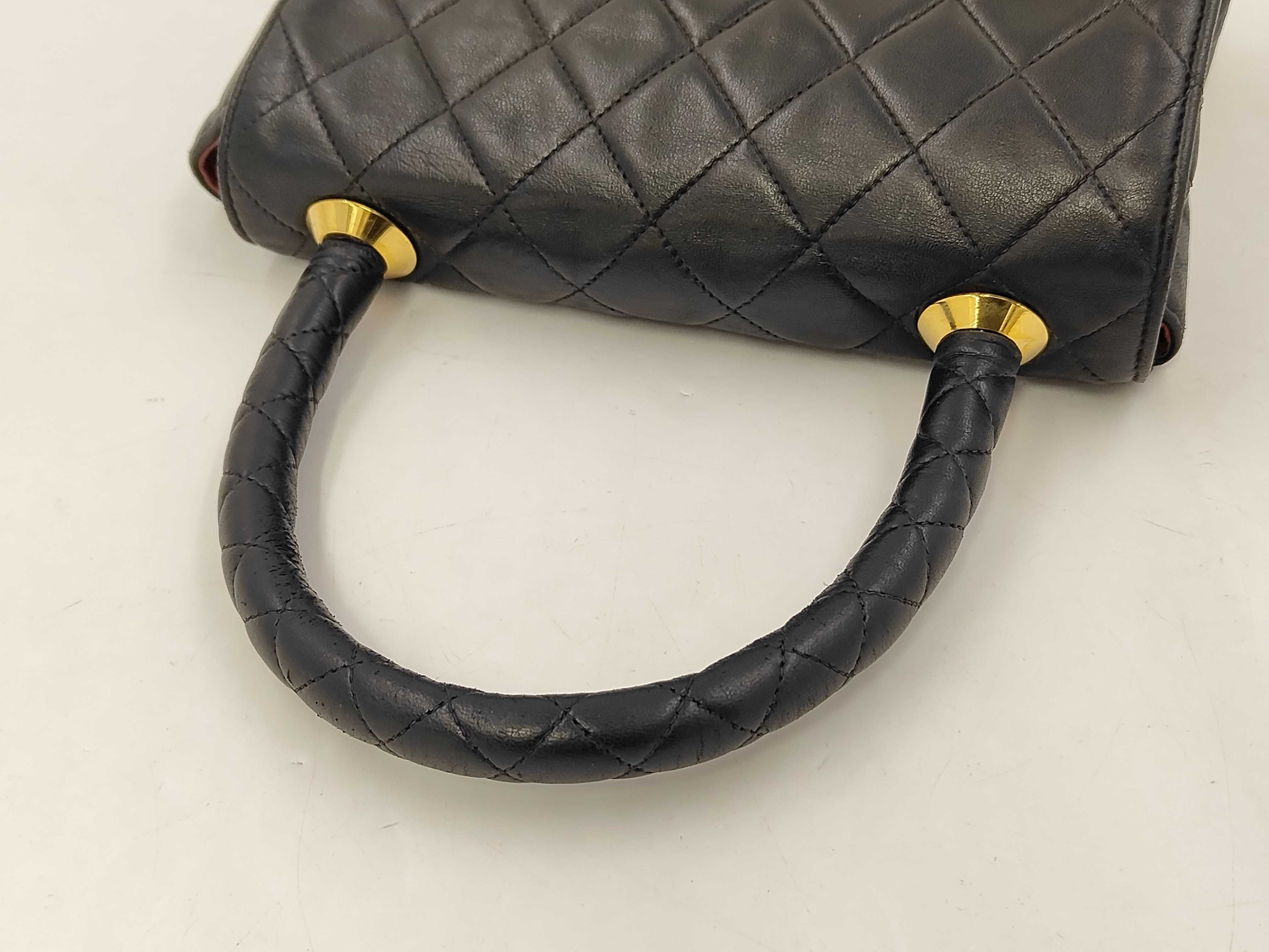 Turnlock Matelassé Lambskin Handbag with Coco Mark and Coco Handle — view 3