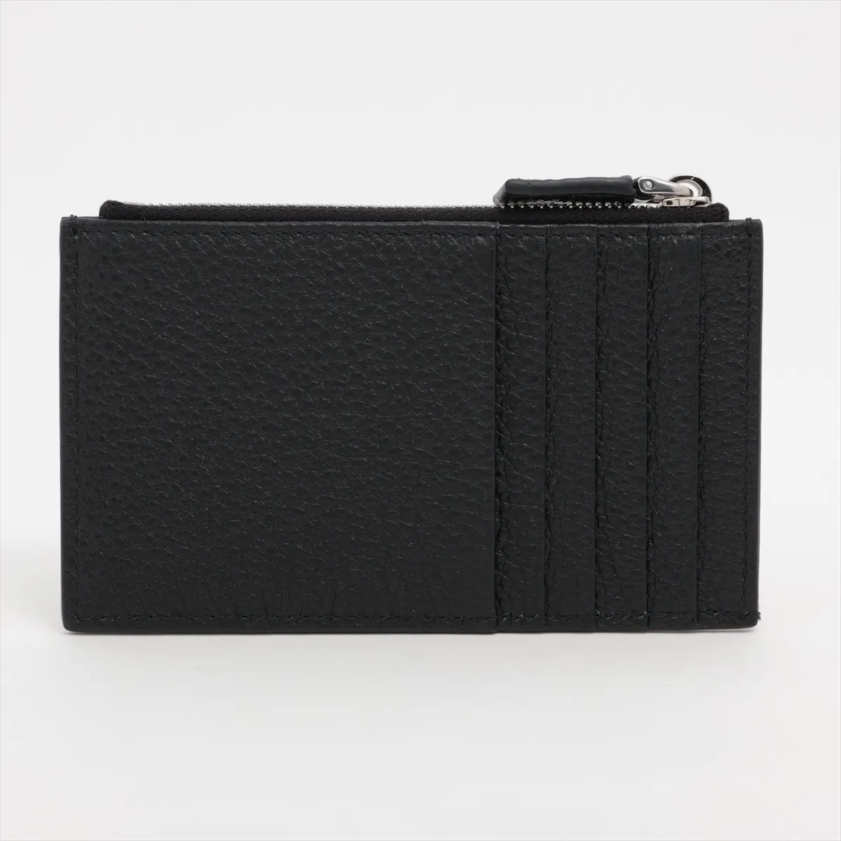 Triangle Logo 2MC086 Leather Fragment Case Black — view 2