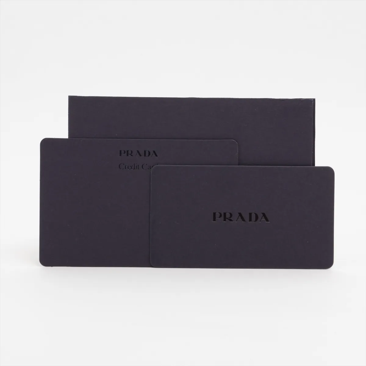 Triangle Logo 2MC086 Leather Fragment Case Black — view 5