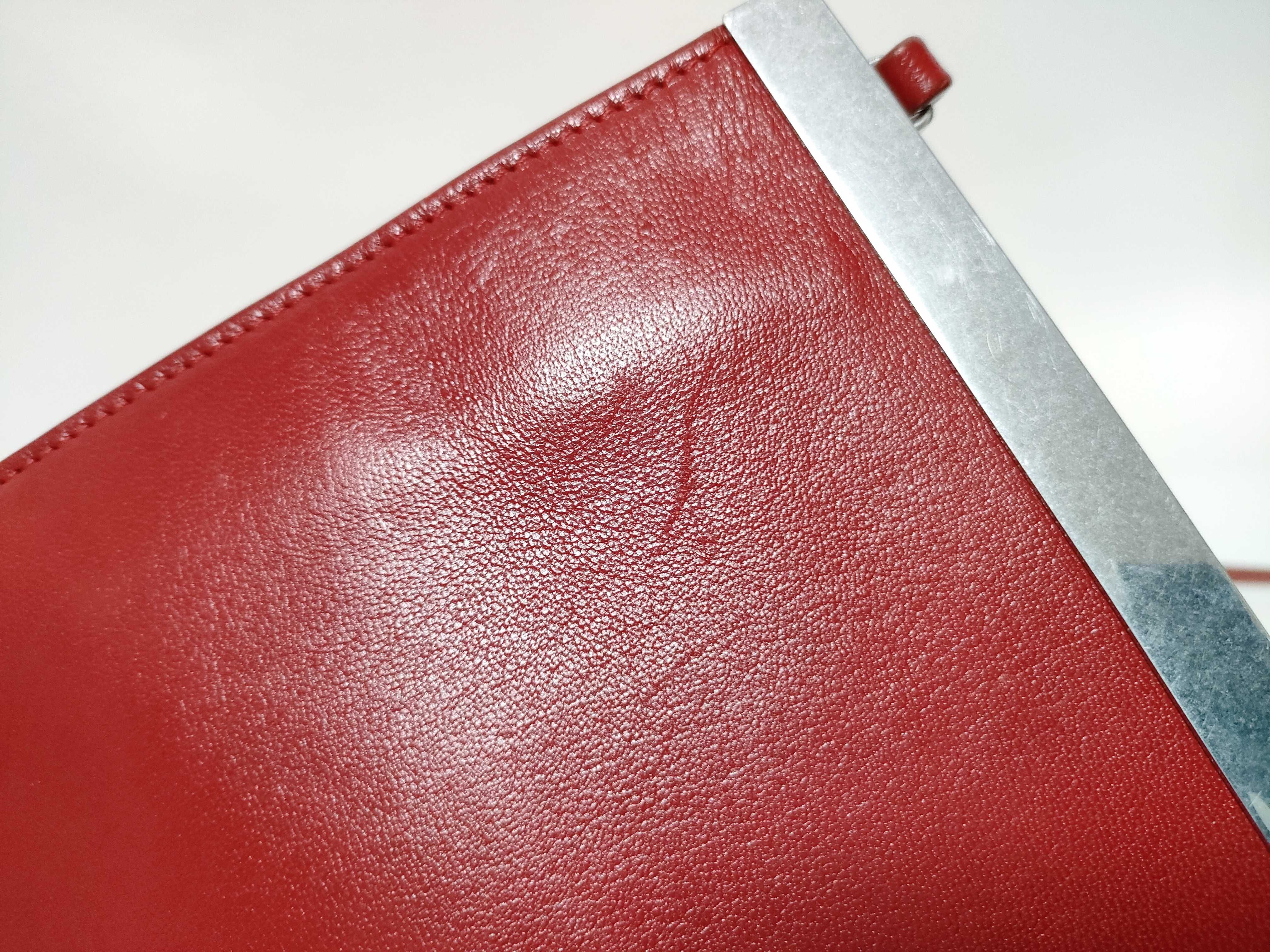 Clasp Mini Leather Shoulder Bag Red Shoulder Bag — view 14