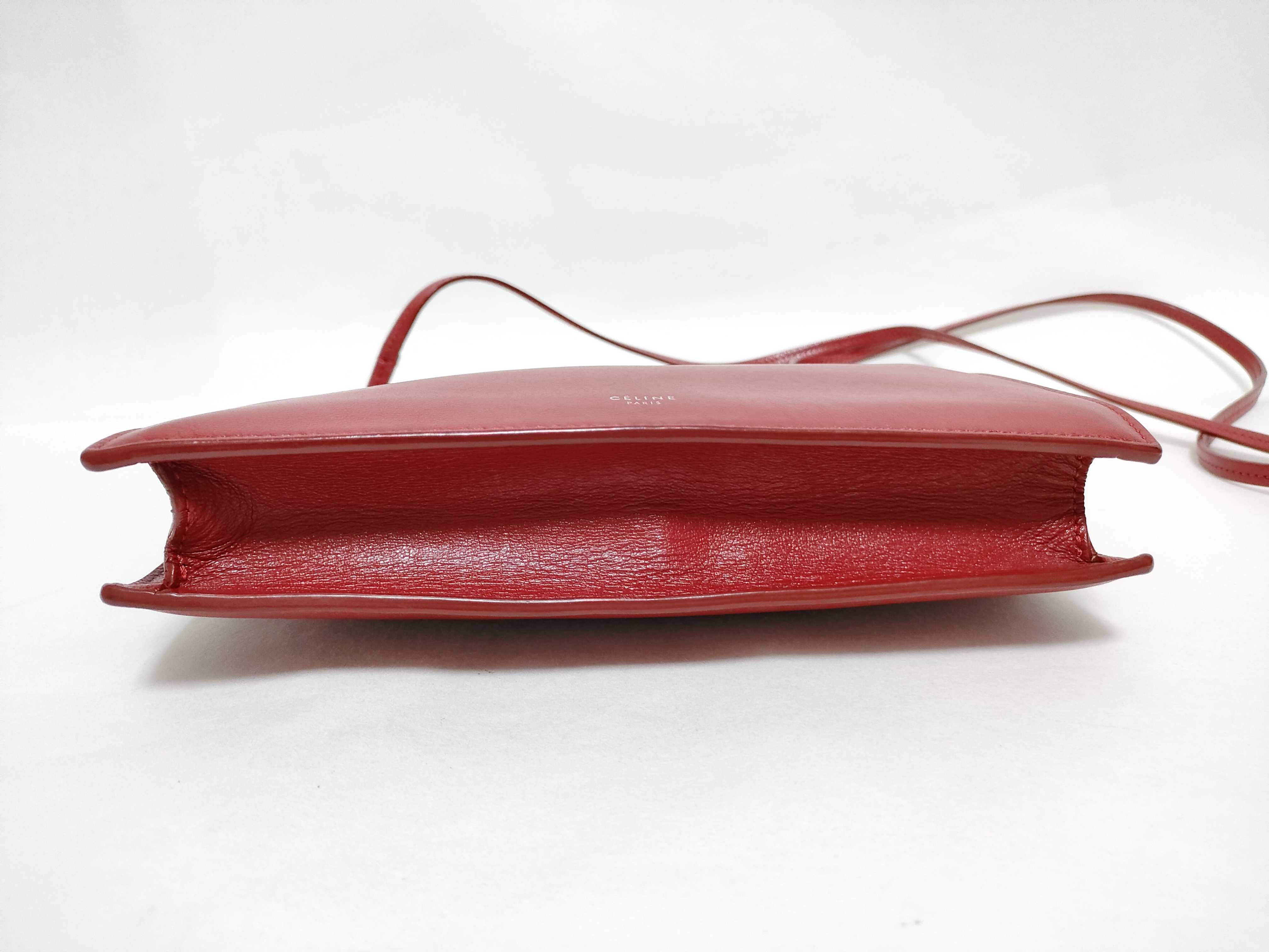 Clasp Mini Leather Shoulder Bag Red Shoulder Bag — view 7