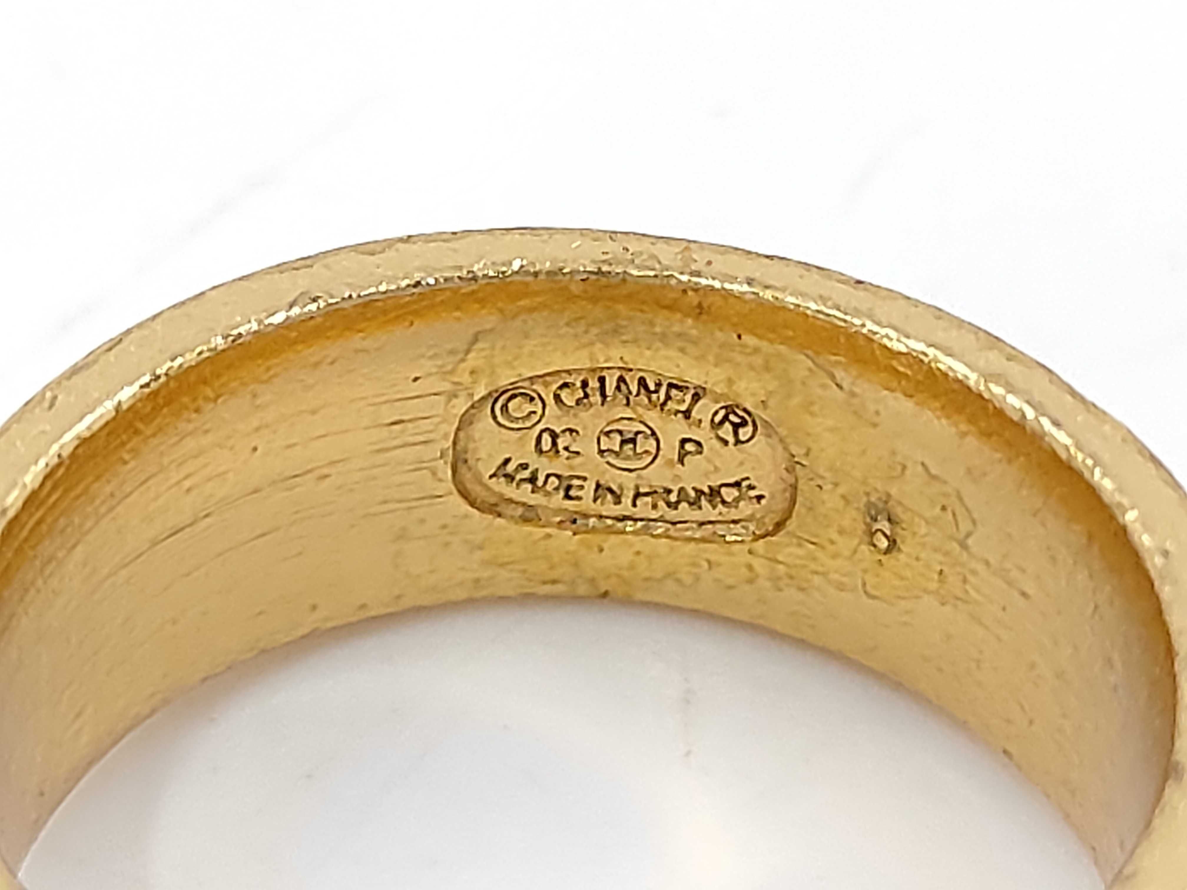 02P Ring Coco Mark Rhinestone GP Gold Ring — view 5
