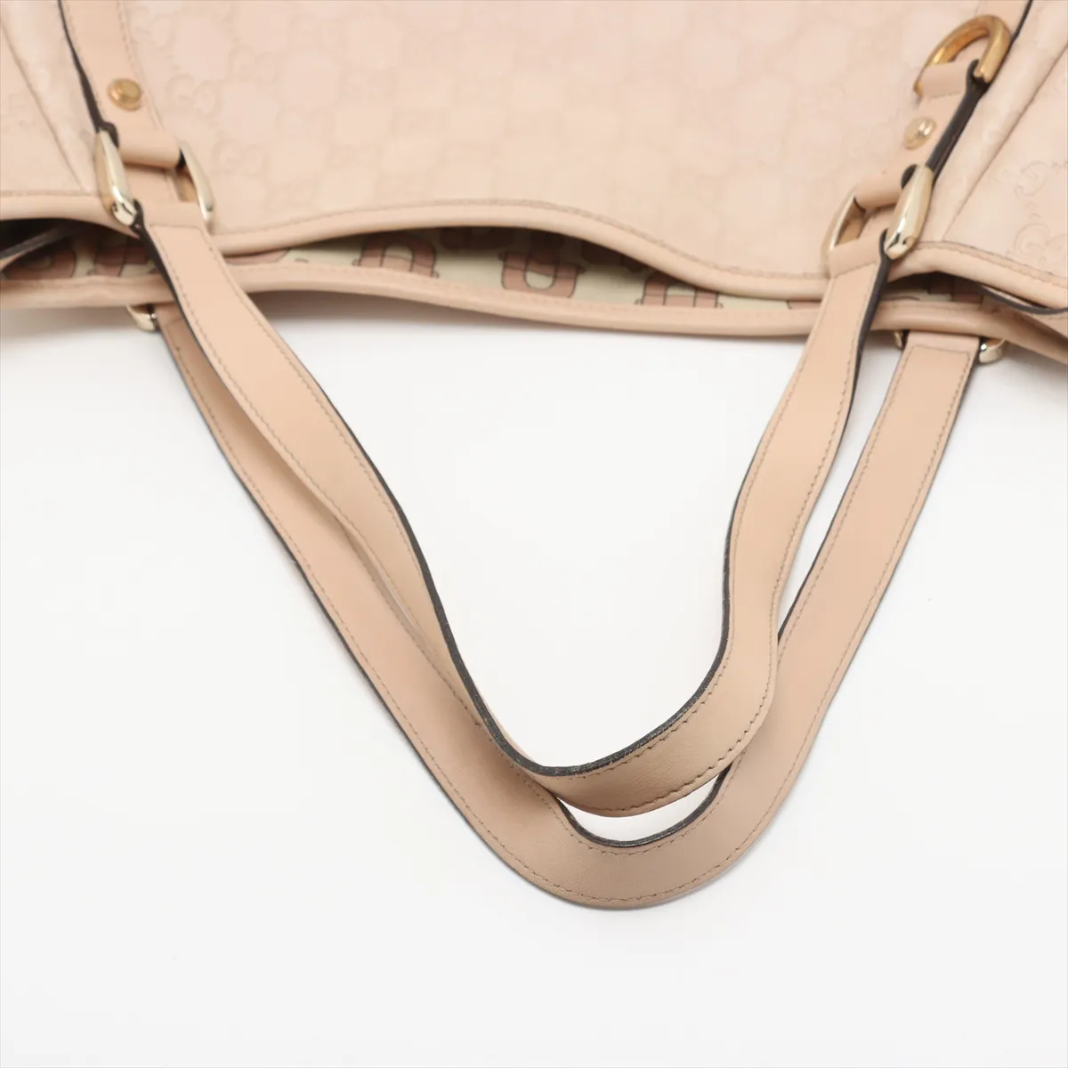 Guccisima leather tote bag pink 130736 — view 5