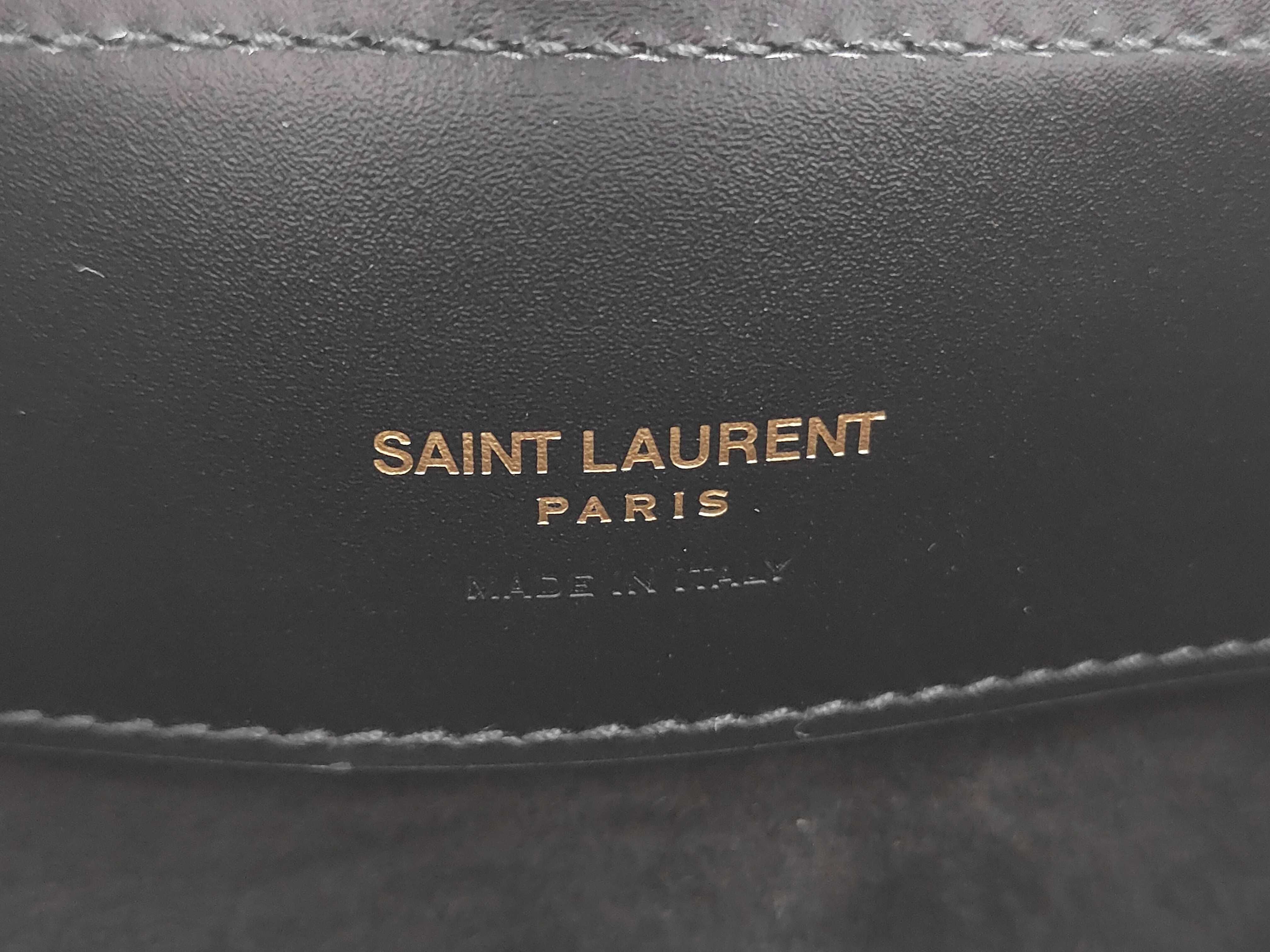 LE 37 Mini Shiny Leather Shoulder Bag with Gold Hardware (Black) — view 9