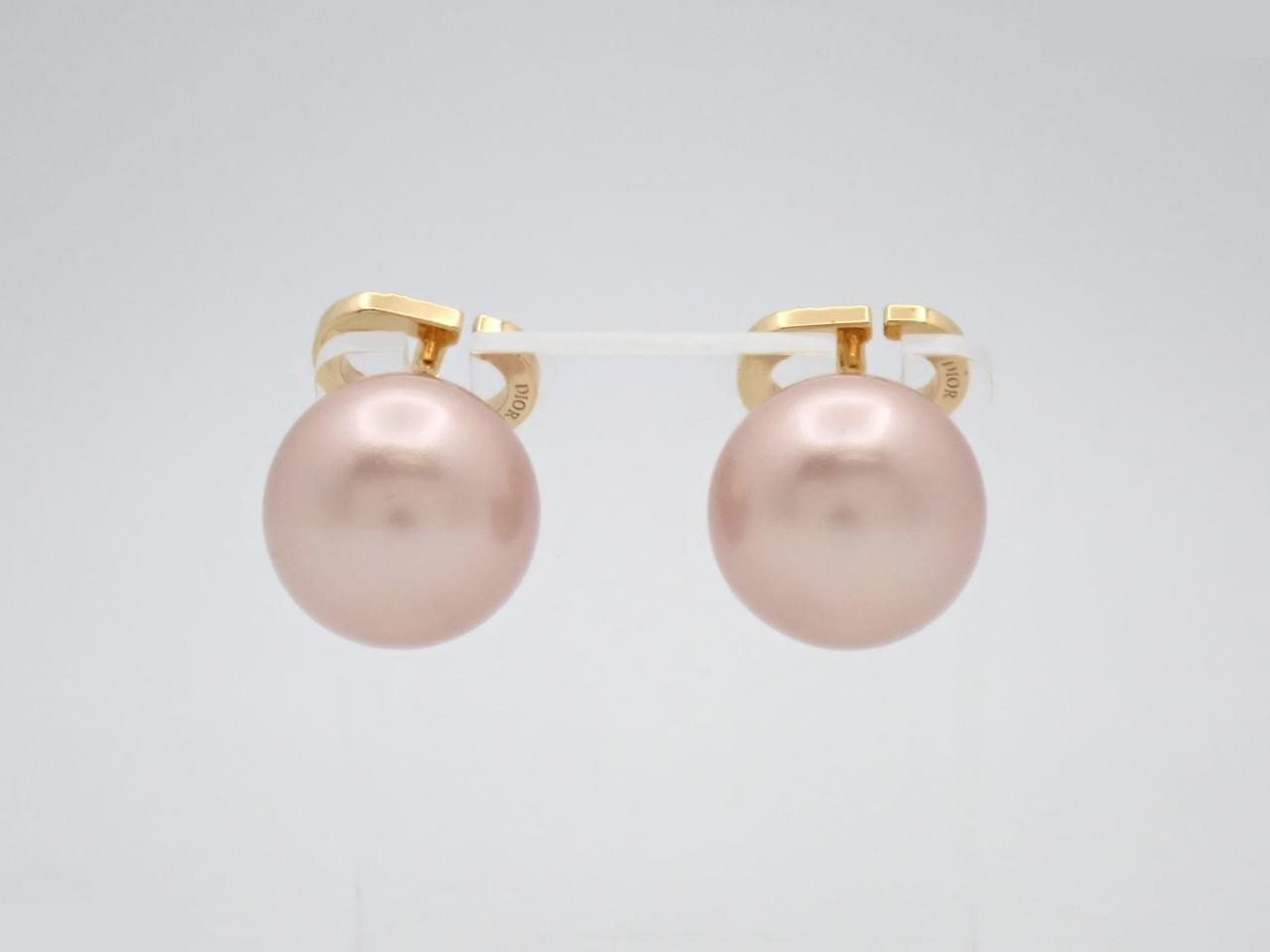 Gold earrings — view 2