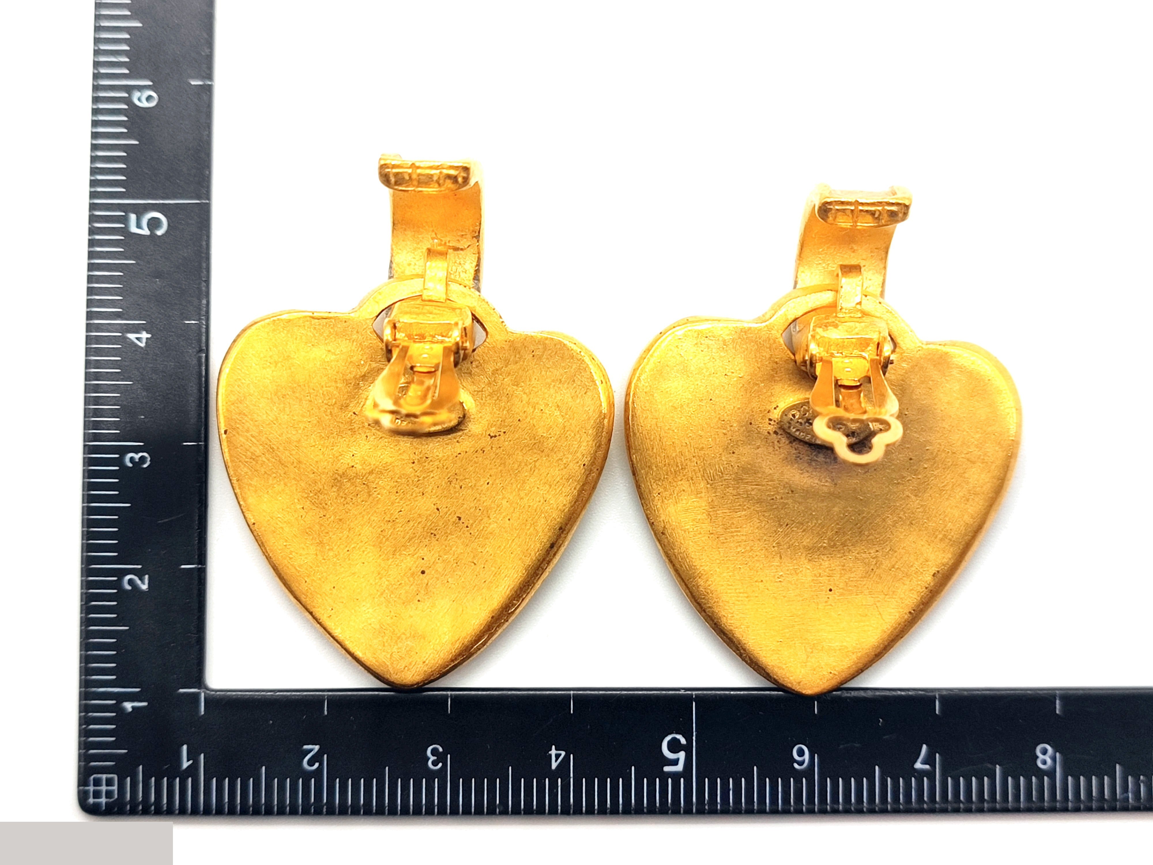 Coco Mark Heart Earrings 95P — view 3
