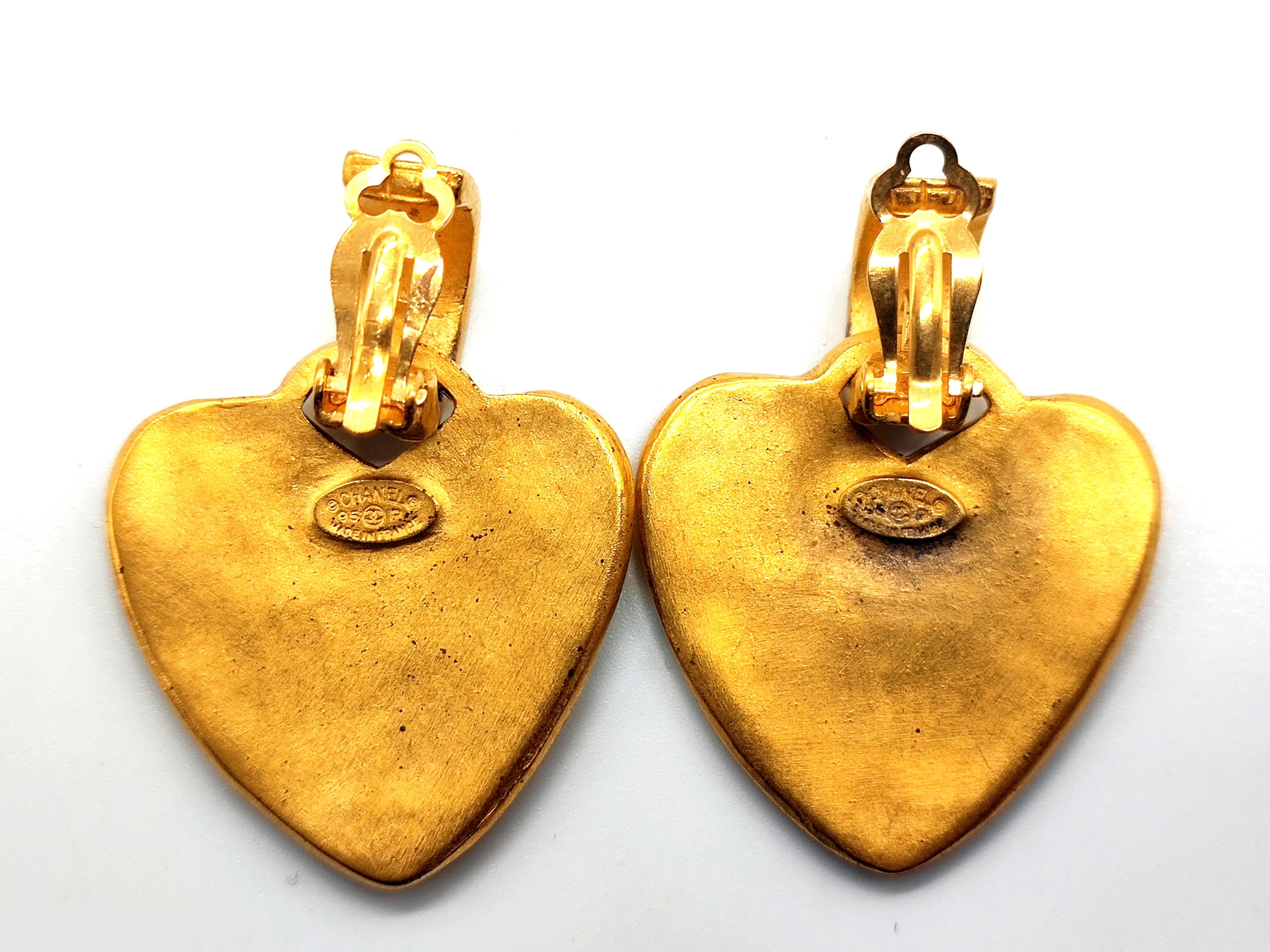 Coco Mark Heart Earrings 95P — view 4