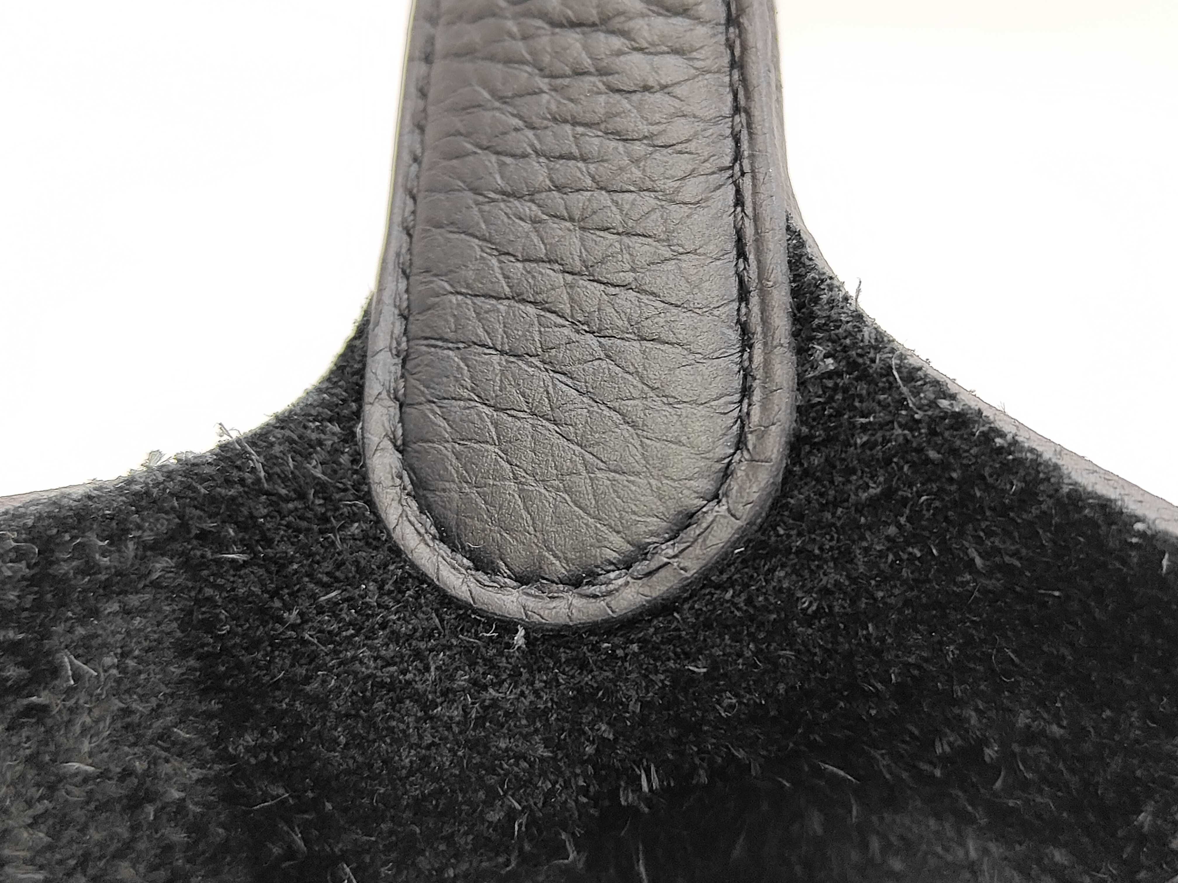 Picotin Lock 18 PM Taurillon Clemence Leather Bag, Black, Silver Hardware, B Stamp — view 7