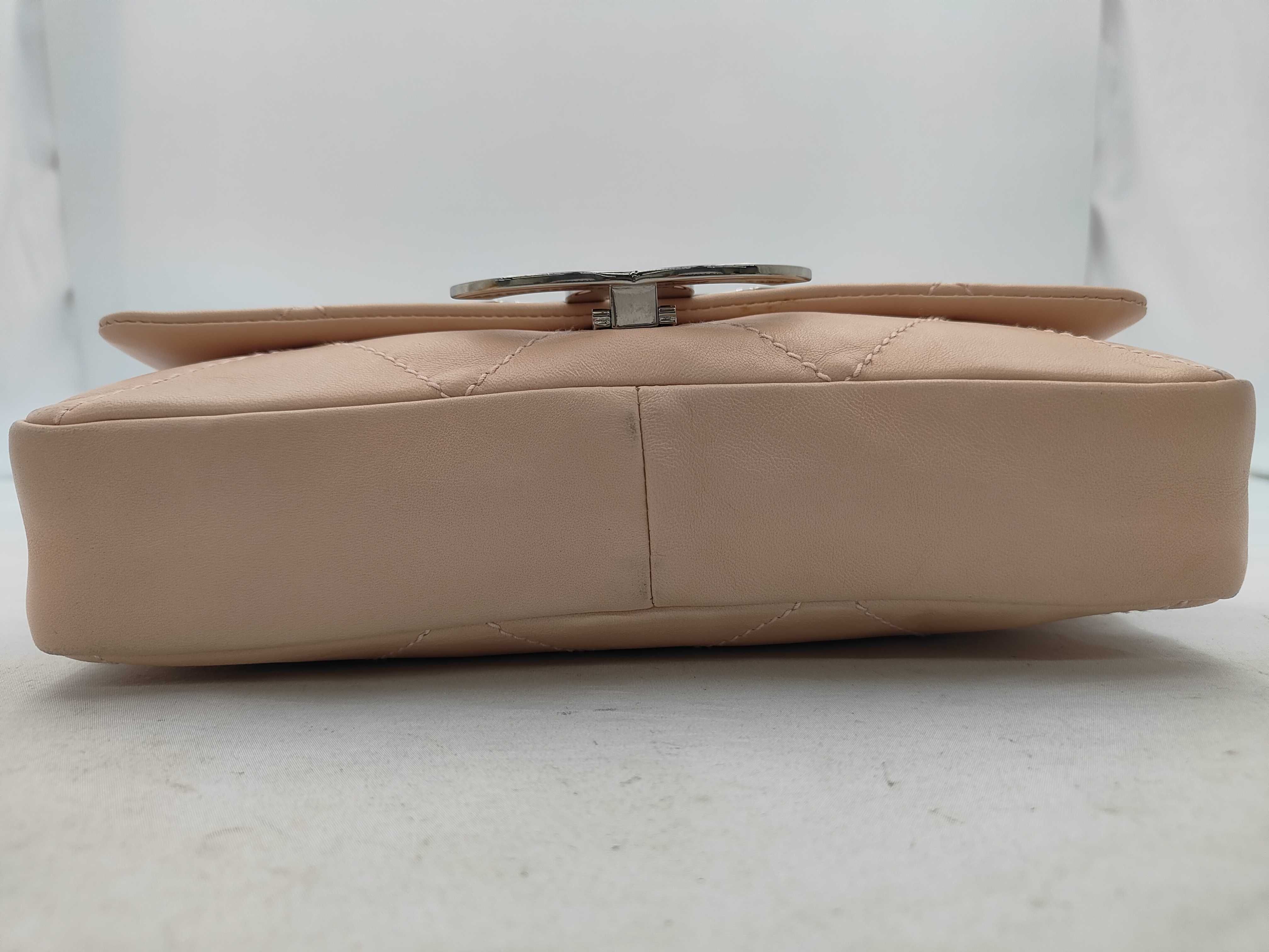 Matelassé Chain Shoulder Bag, Silver Hardware, Pink, Coco Mark Shoulder Bag — view 7
