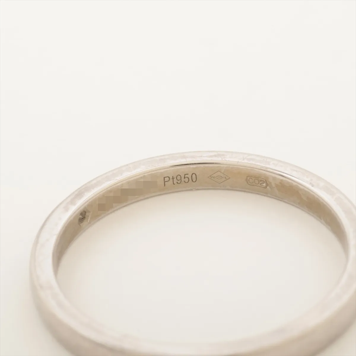 Wedding 1P Diamond Ring, Pt950, 3.5g, Size 53, GGX610, CRB4077753 — view 4