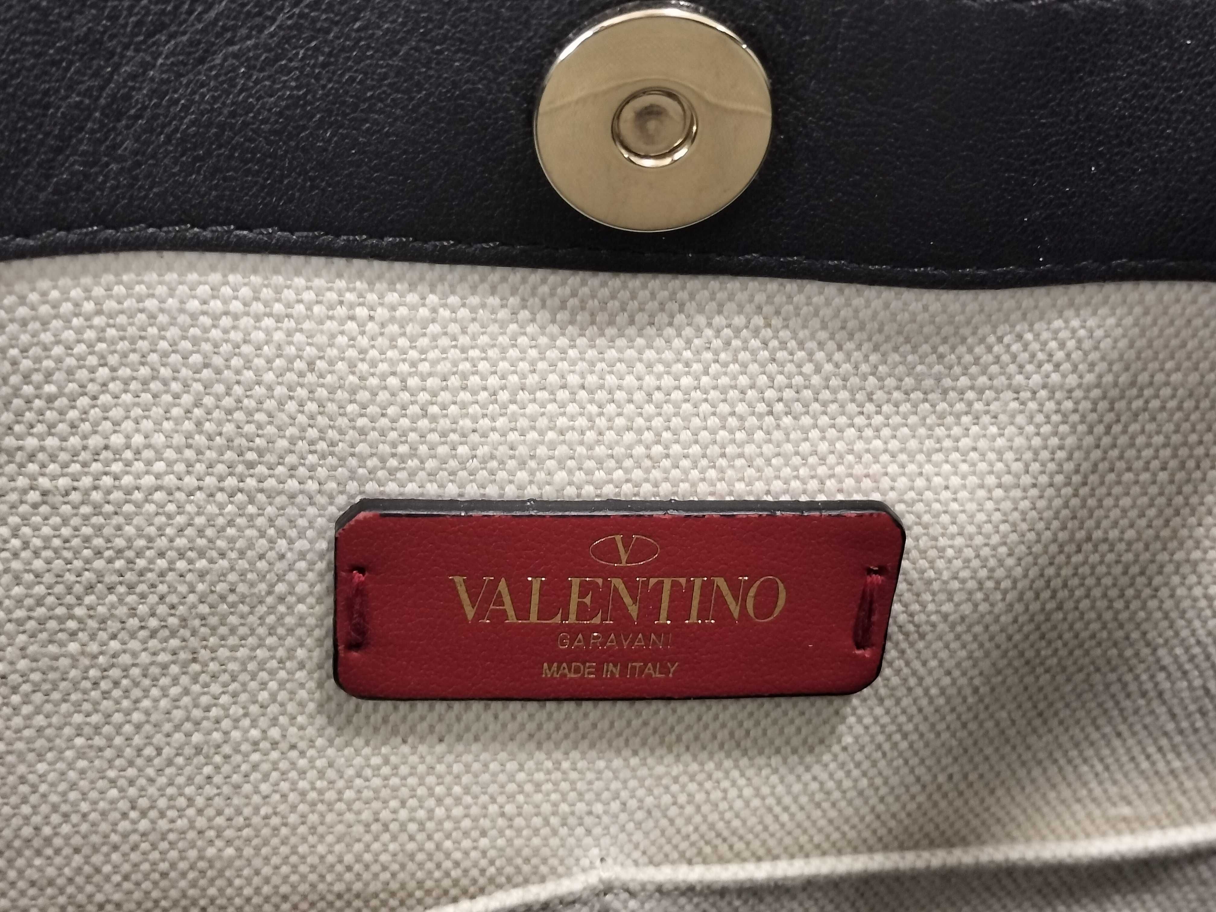 Tote Bag VLTN Rockstud Canvas Leather Tote Bag — view 11