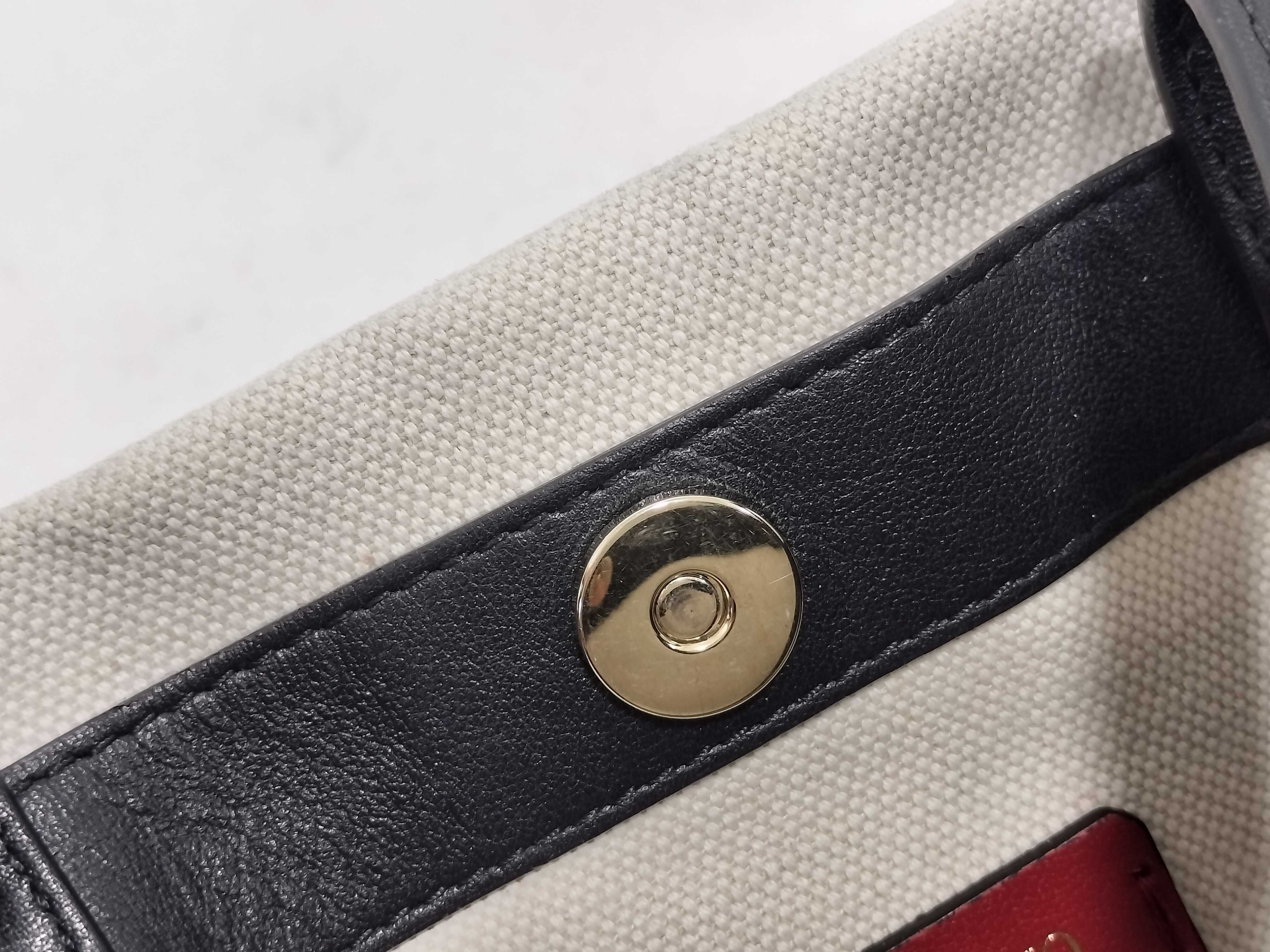Tote Bag VLTN Rockstud Canvas Leather Tote Bag — view 13