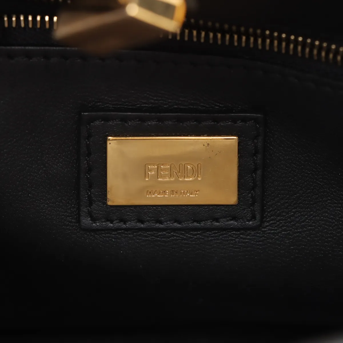 Mini Peekaboo Leather 2-Way Handbag, Black 8BN244 — view 11