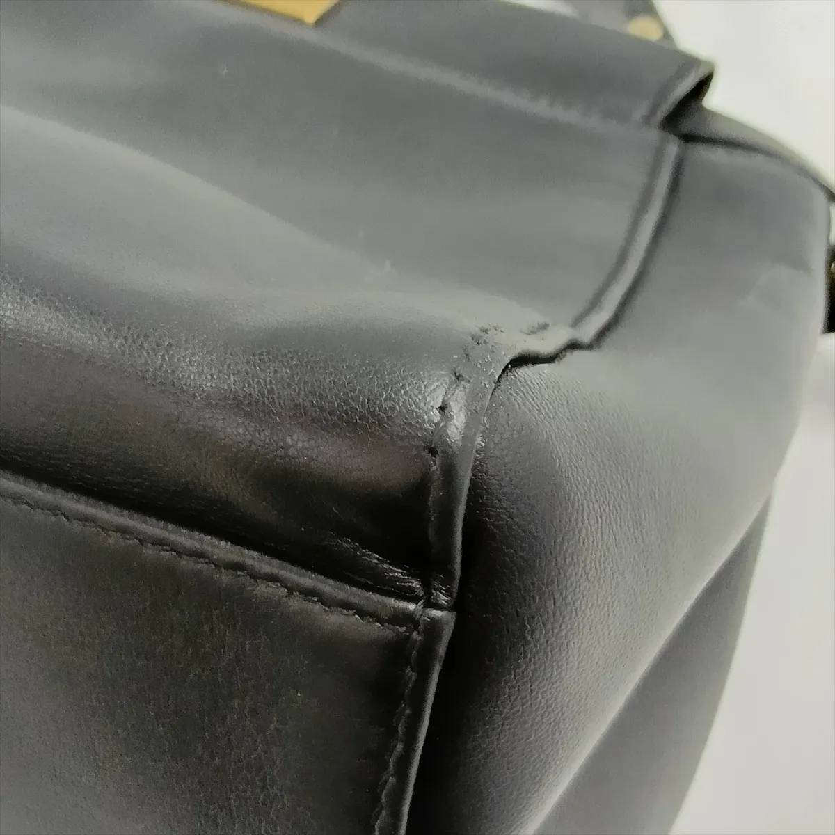 Mini Peekaboo Leather 2-Way Handbag, Black 8BN244 — view 12