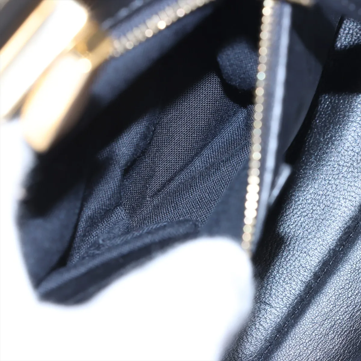 Mini Peekaboo Leather 2-Way Handbag, Black 8BN244 — view 10