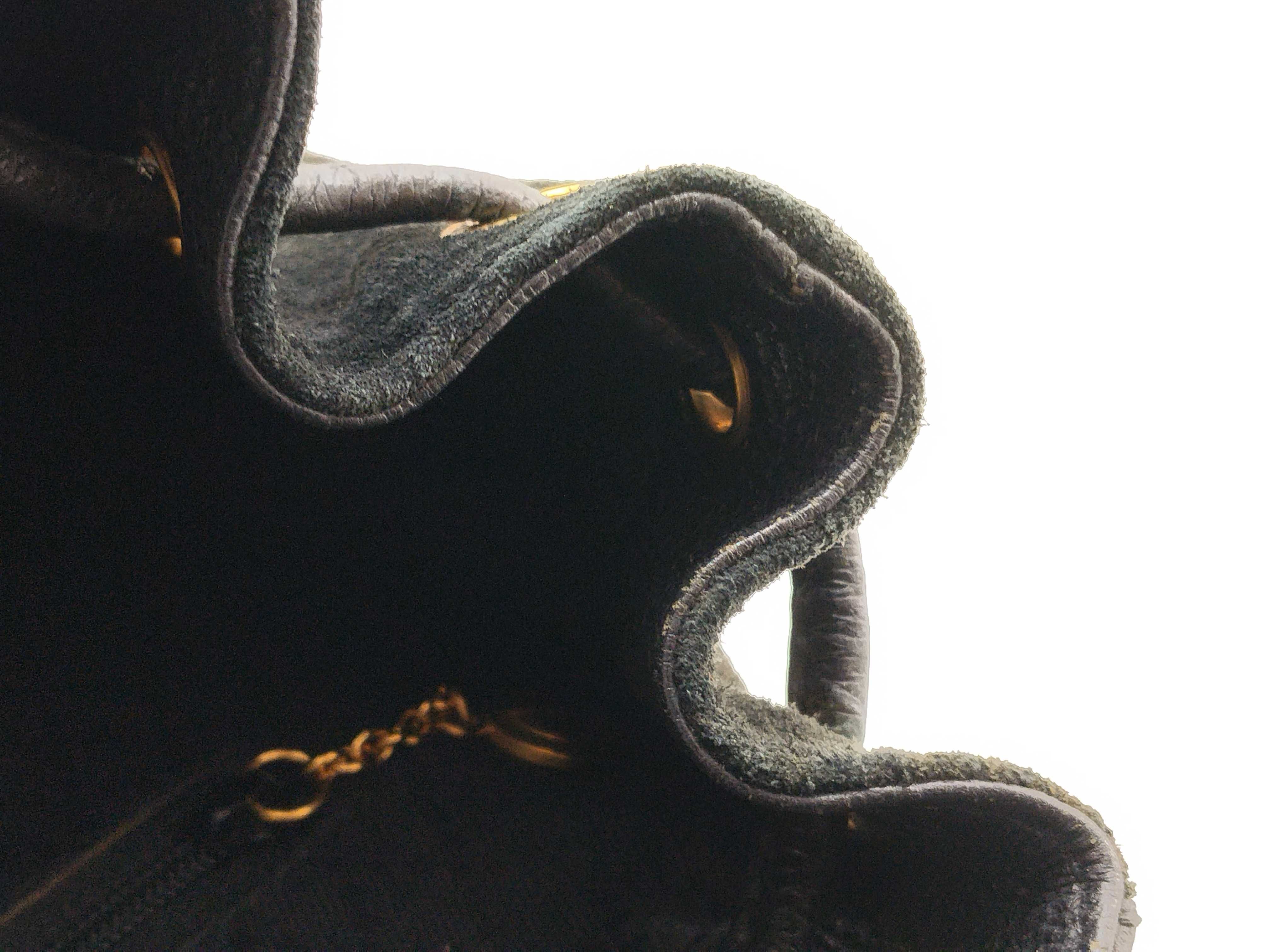 Bamboo Backpack / 003・2058・0030 / Suede x Leather / Black / Gold Hardware Backpack — view 14
