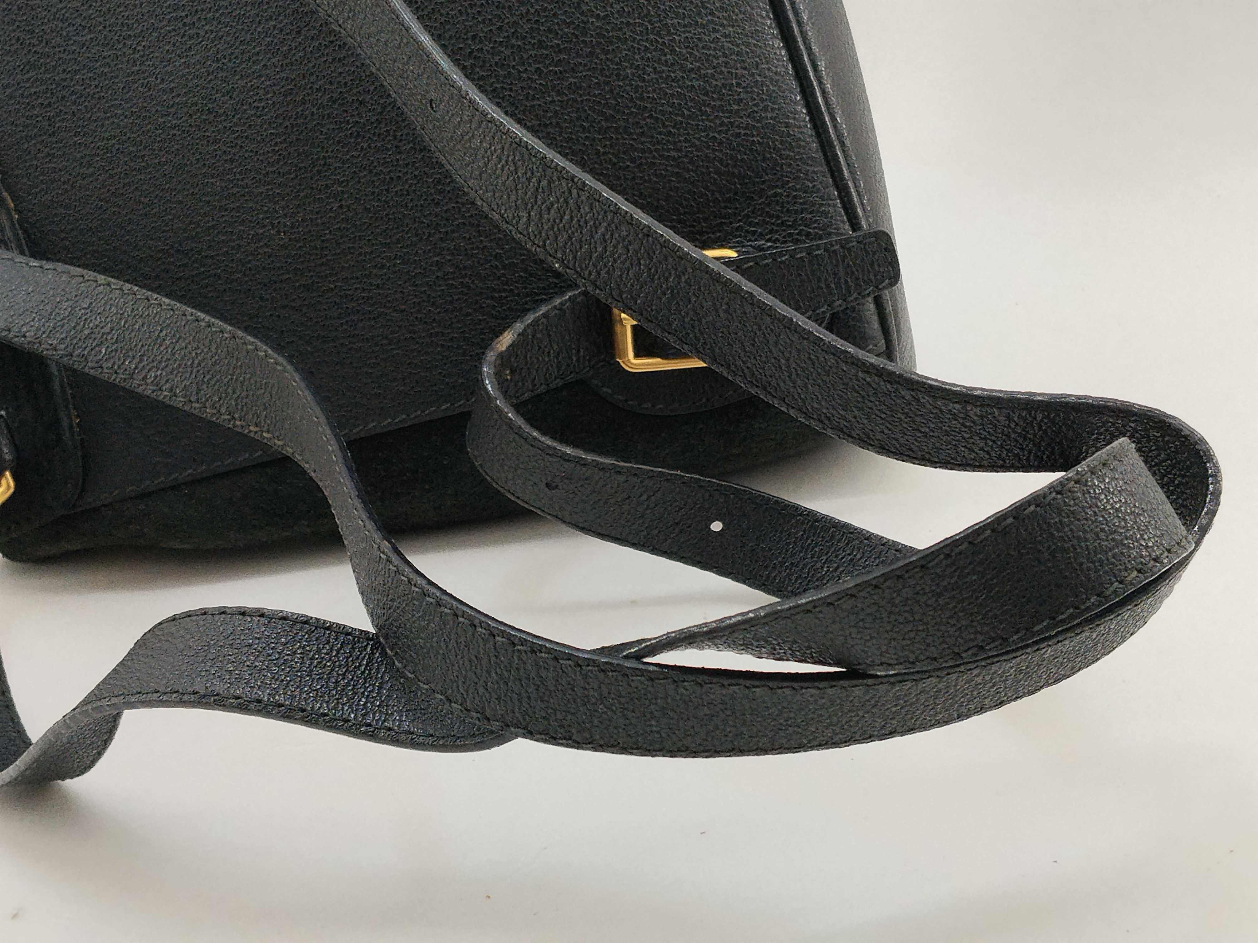 Bamboo Backpack / 003・2058・0030 / Suede x Leather / Black / Gold Hardware Backpack — view 9