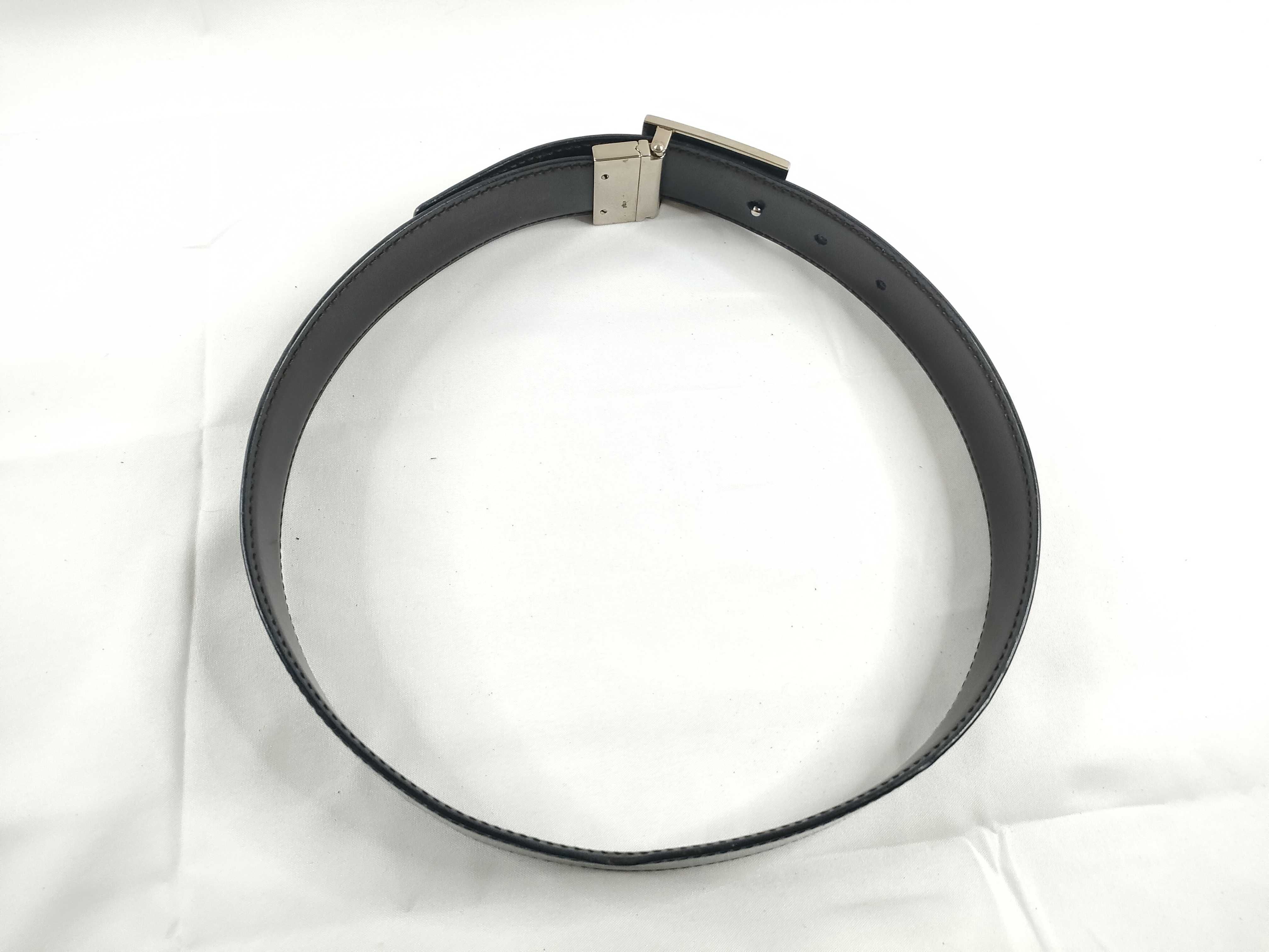 G-buckle leather belt — view 2