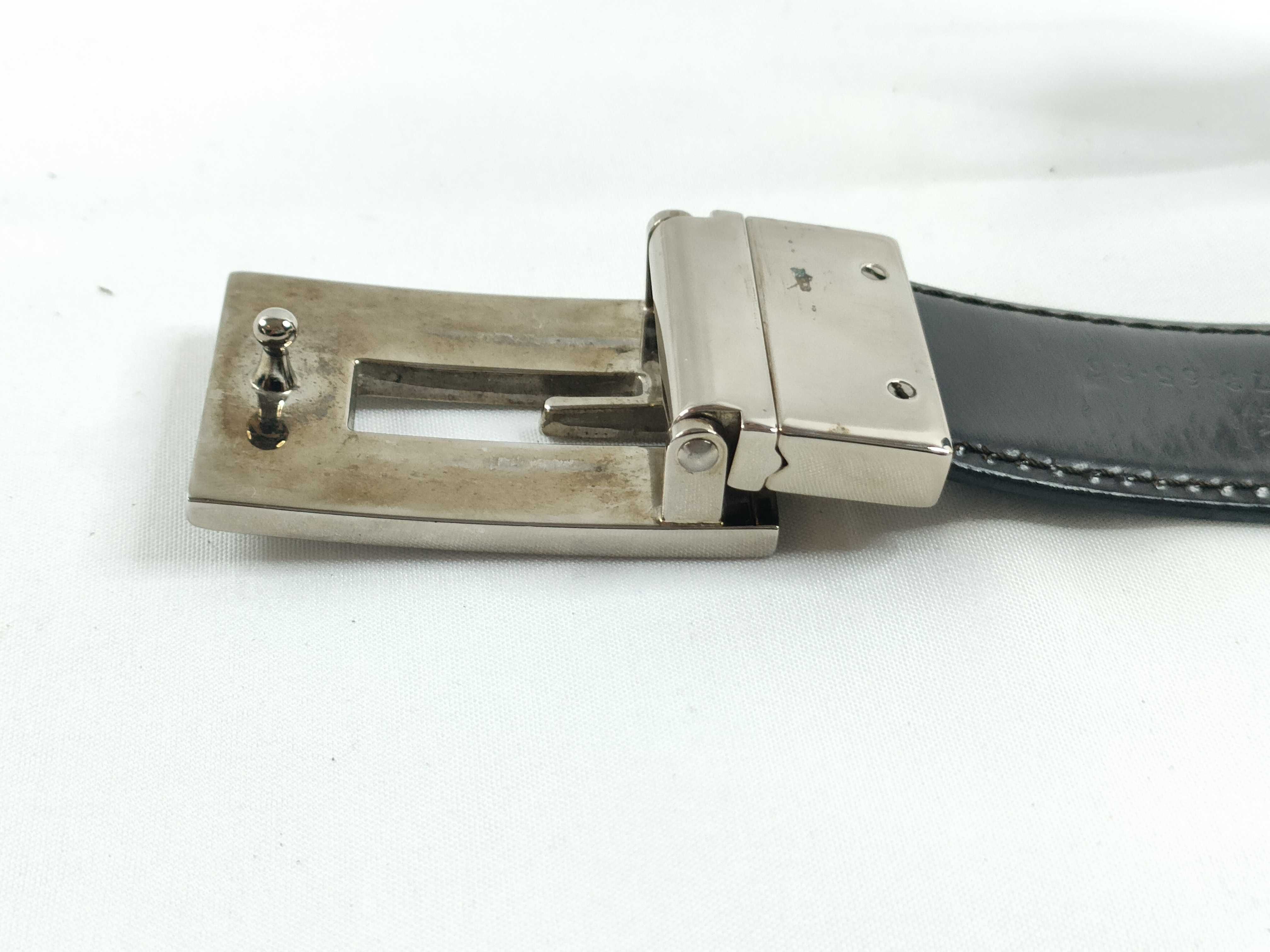 G-buckle leather belt — view 6