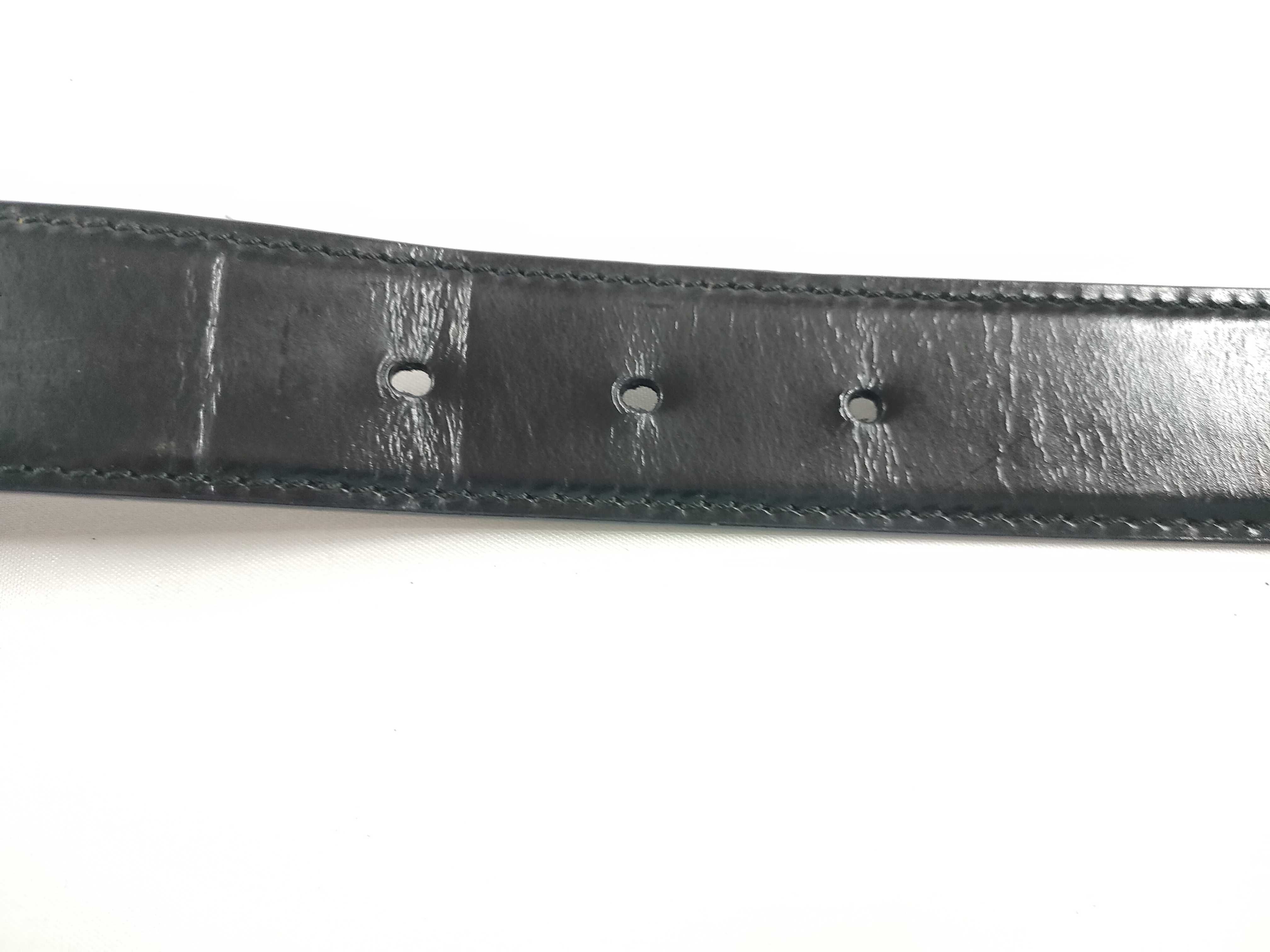 G-buckle leather belt — view 7