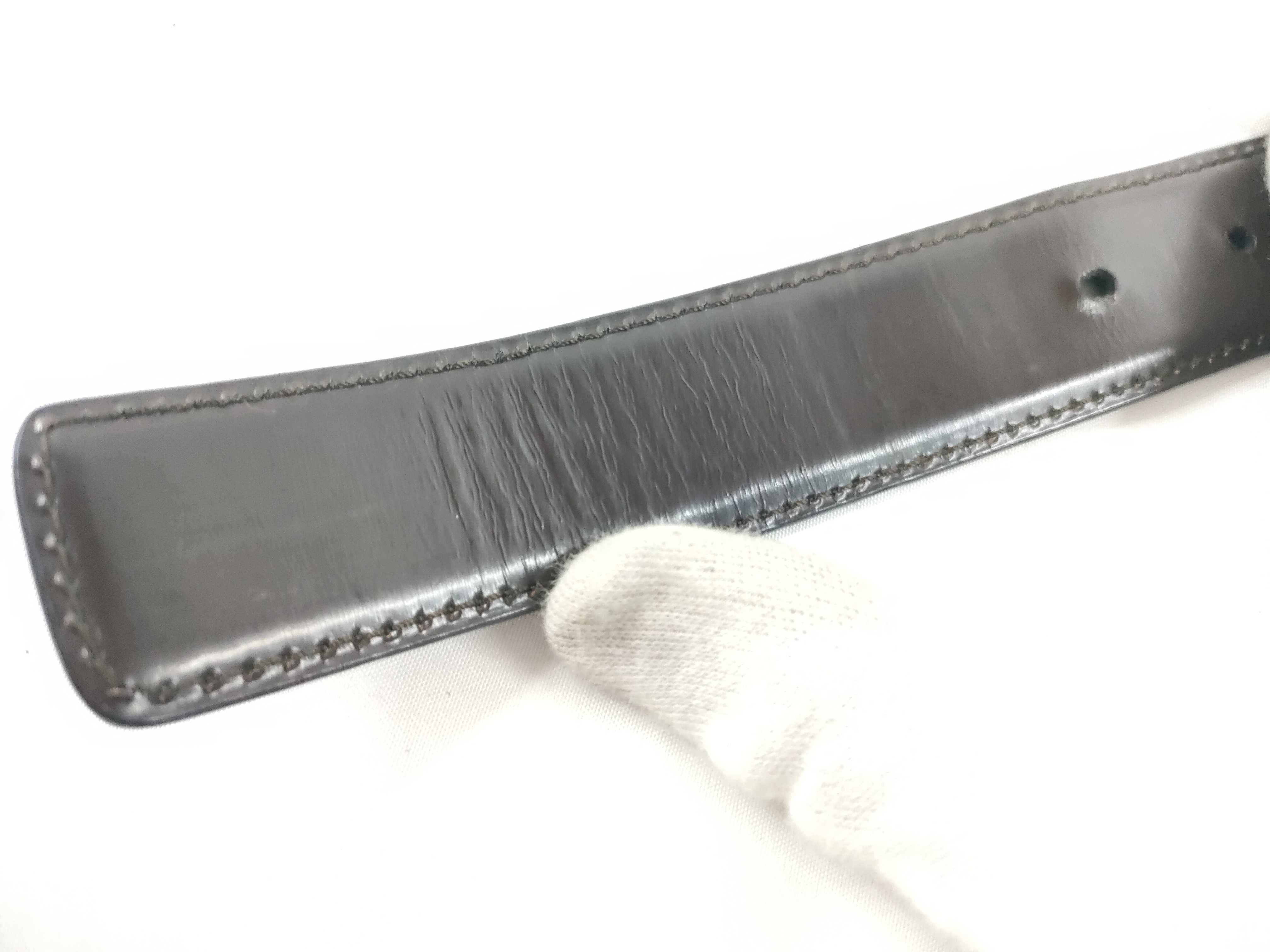 G-buckle leather belt — view 8