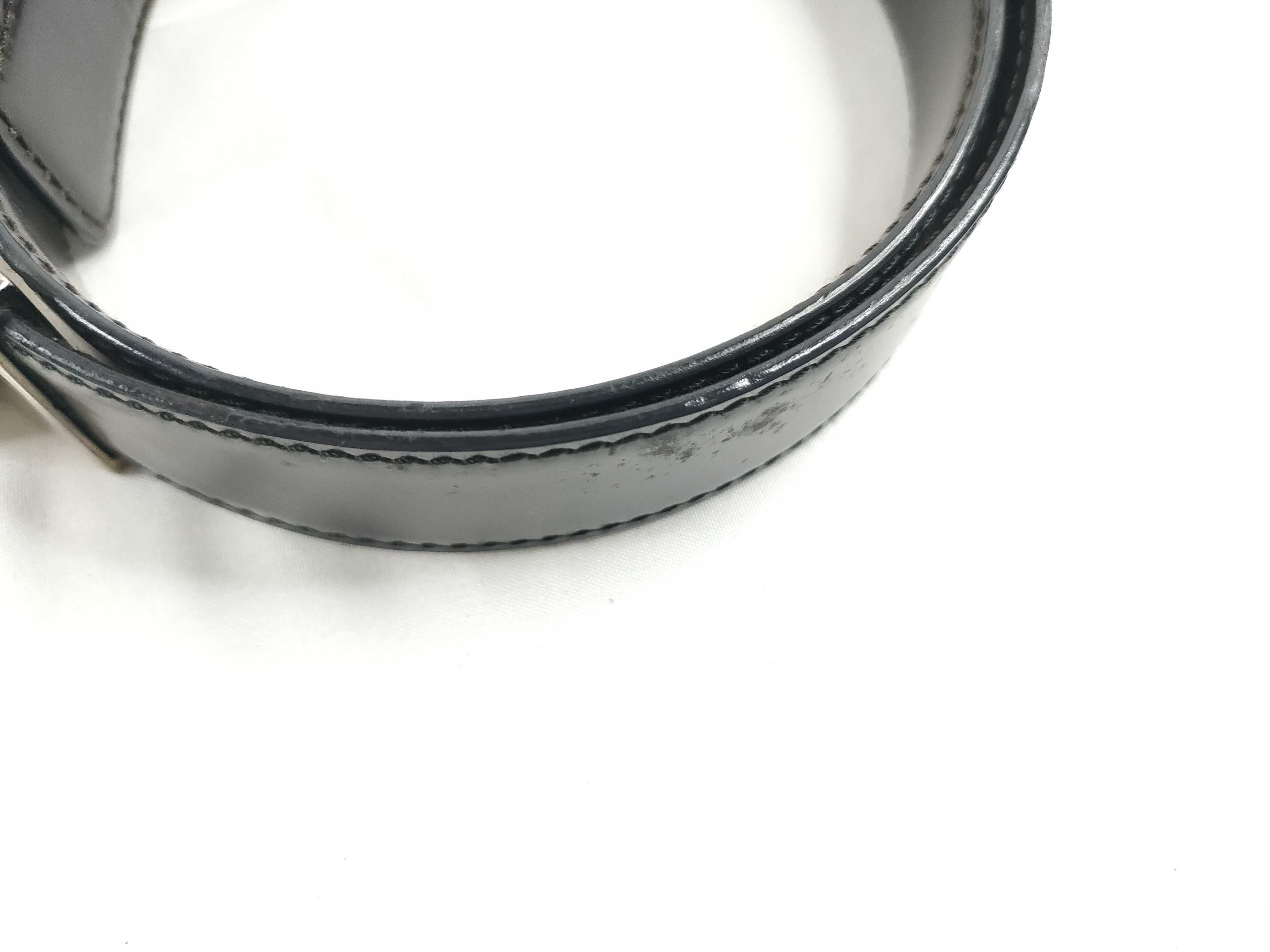 G-buckle leather belt — view 9