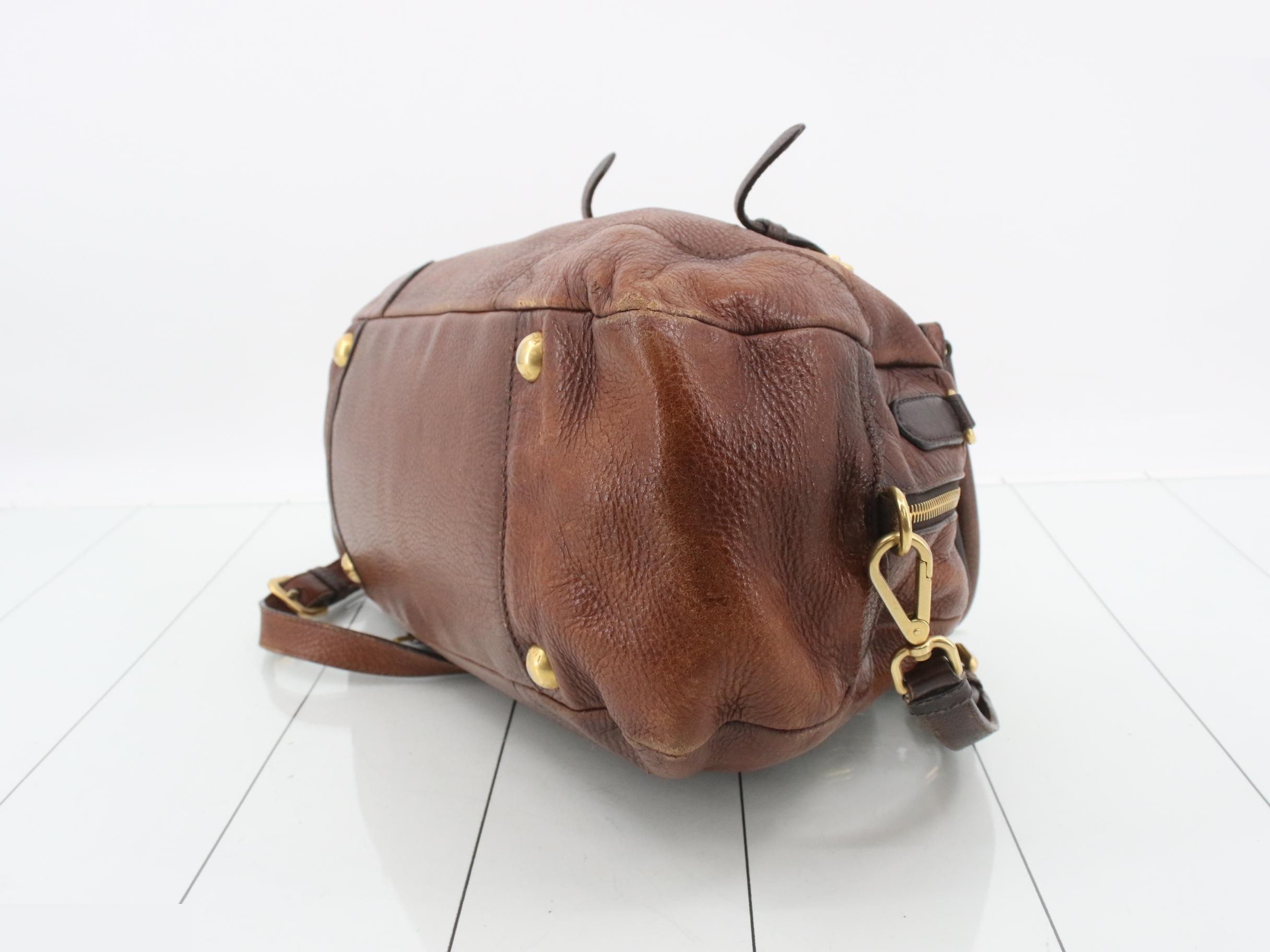 2-way leather handbag — view 6