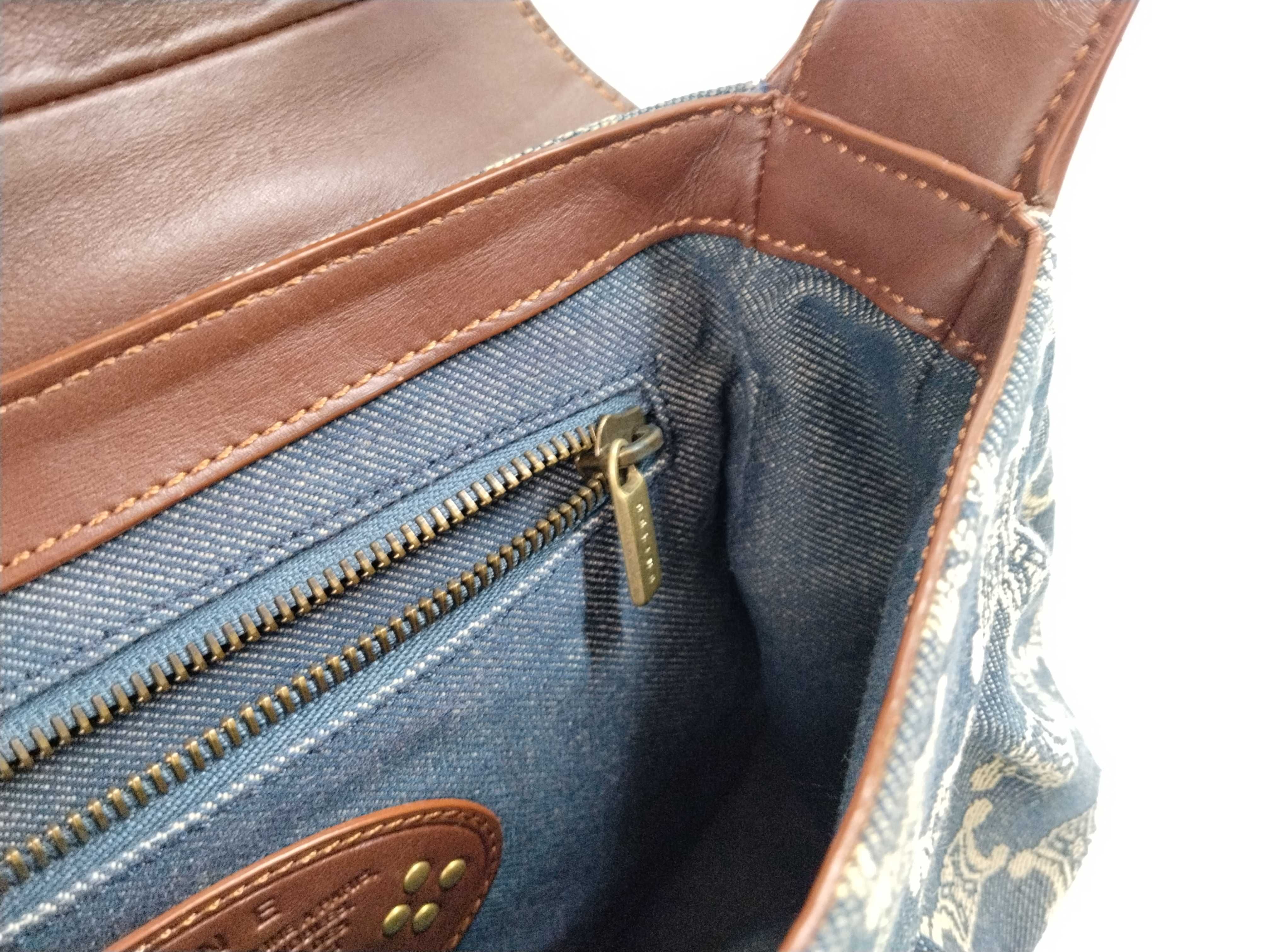 Paris Macadam One-Shoulder Denim Shoulder Bag — view 12