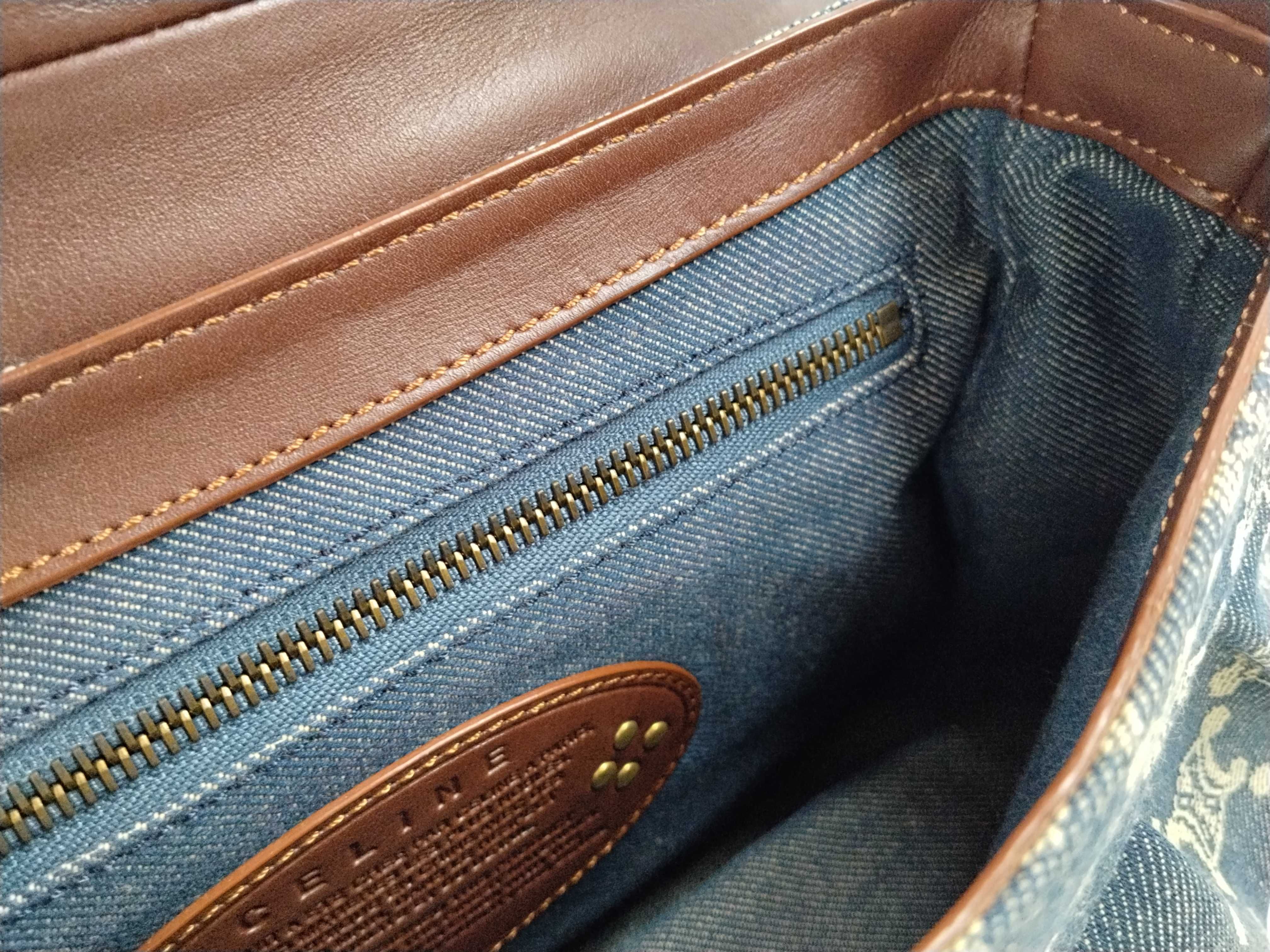 Paris Macadam One-Shoulder Denim Shoulder Bag — view 14