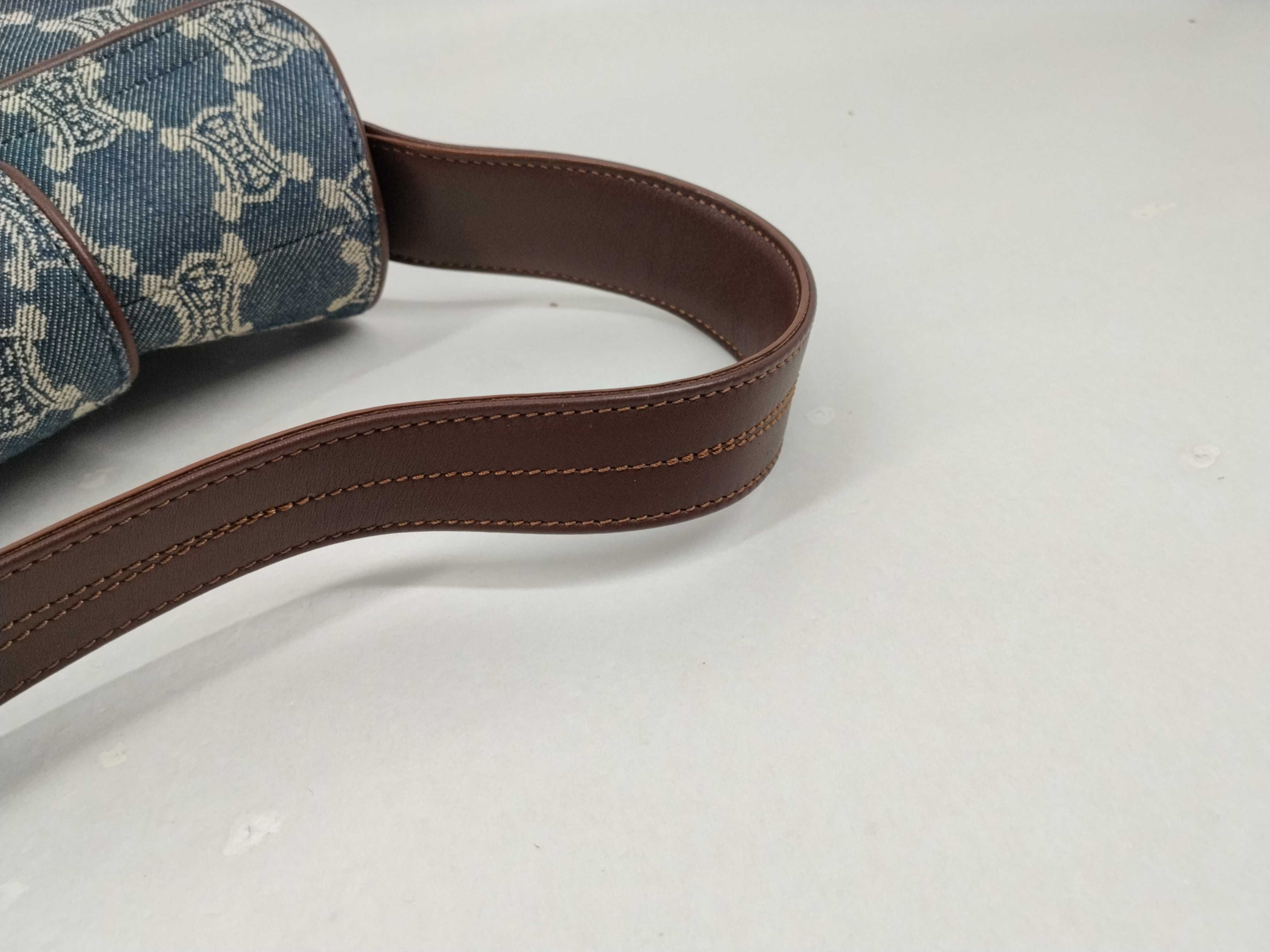 Paris Macadam One-Shoulder Denim Shoulder Bag — view 5