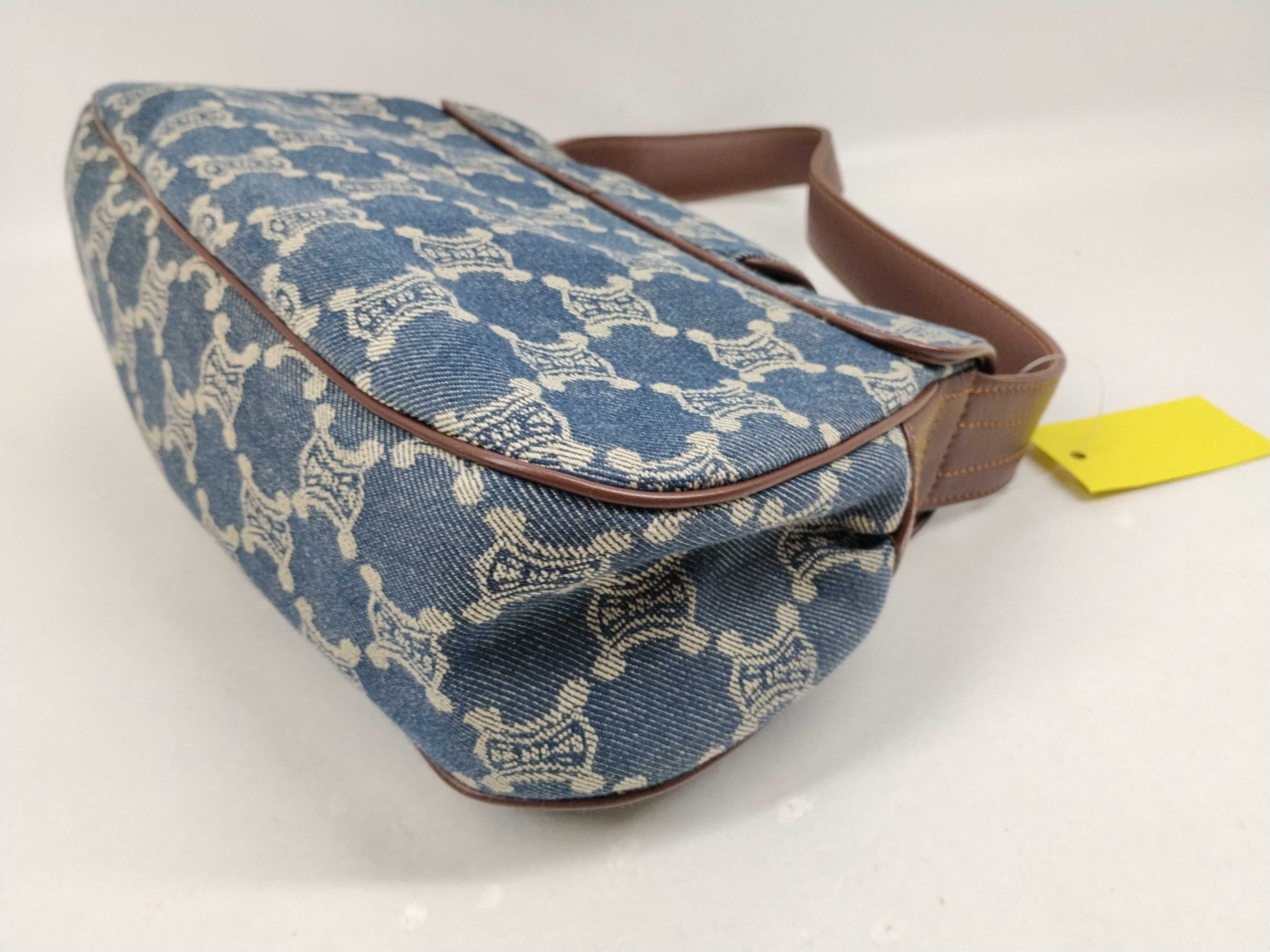 Paris Macadam One-Shoulder Denim Shoulder Bag — view 6
