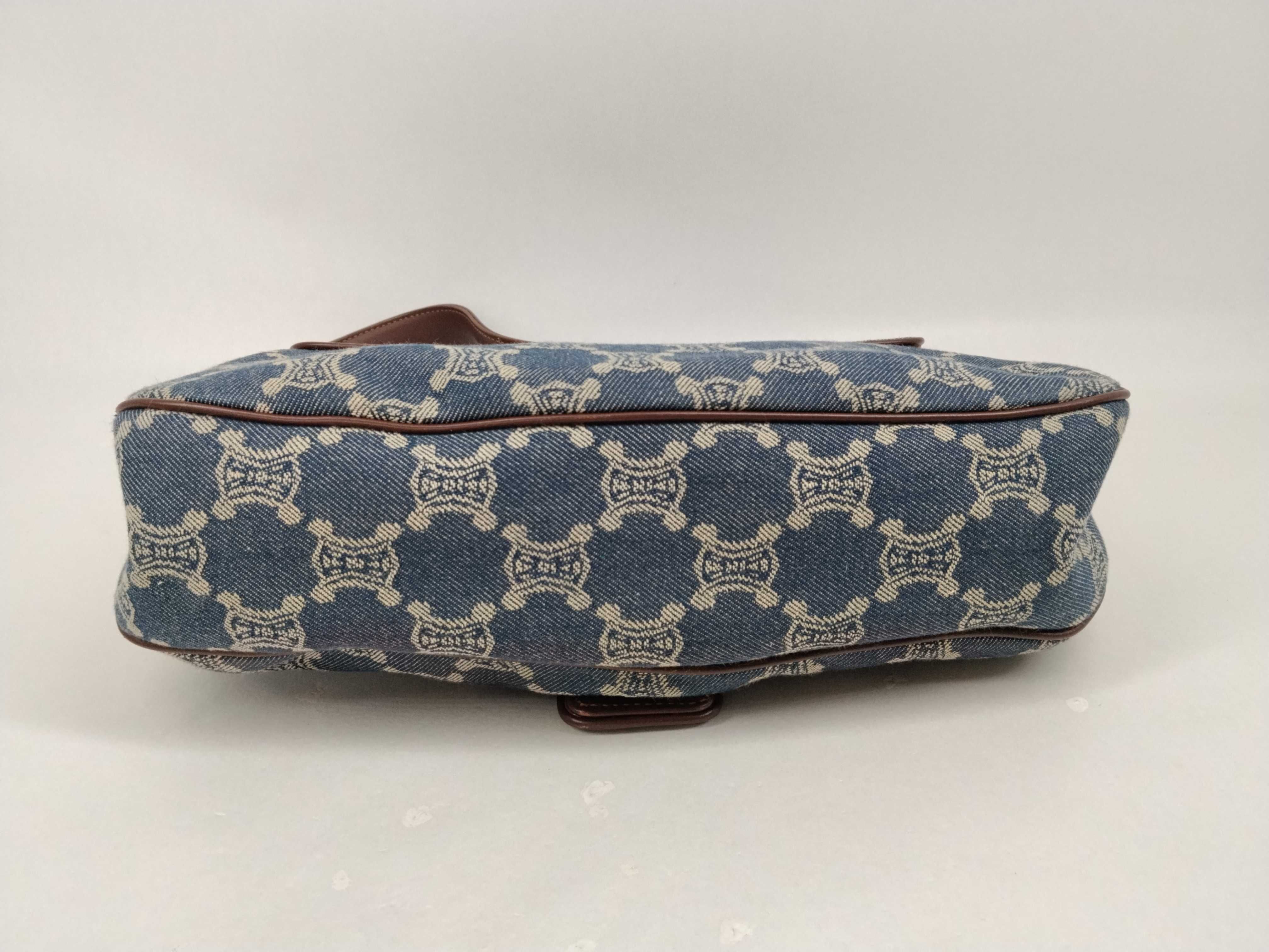 Paris Macadam One-Shoulder Denim Shoulder Bag — view 7